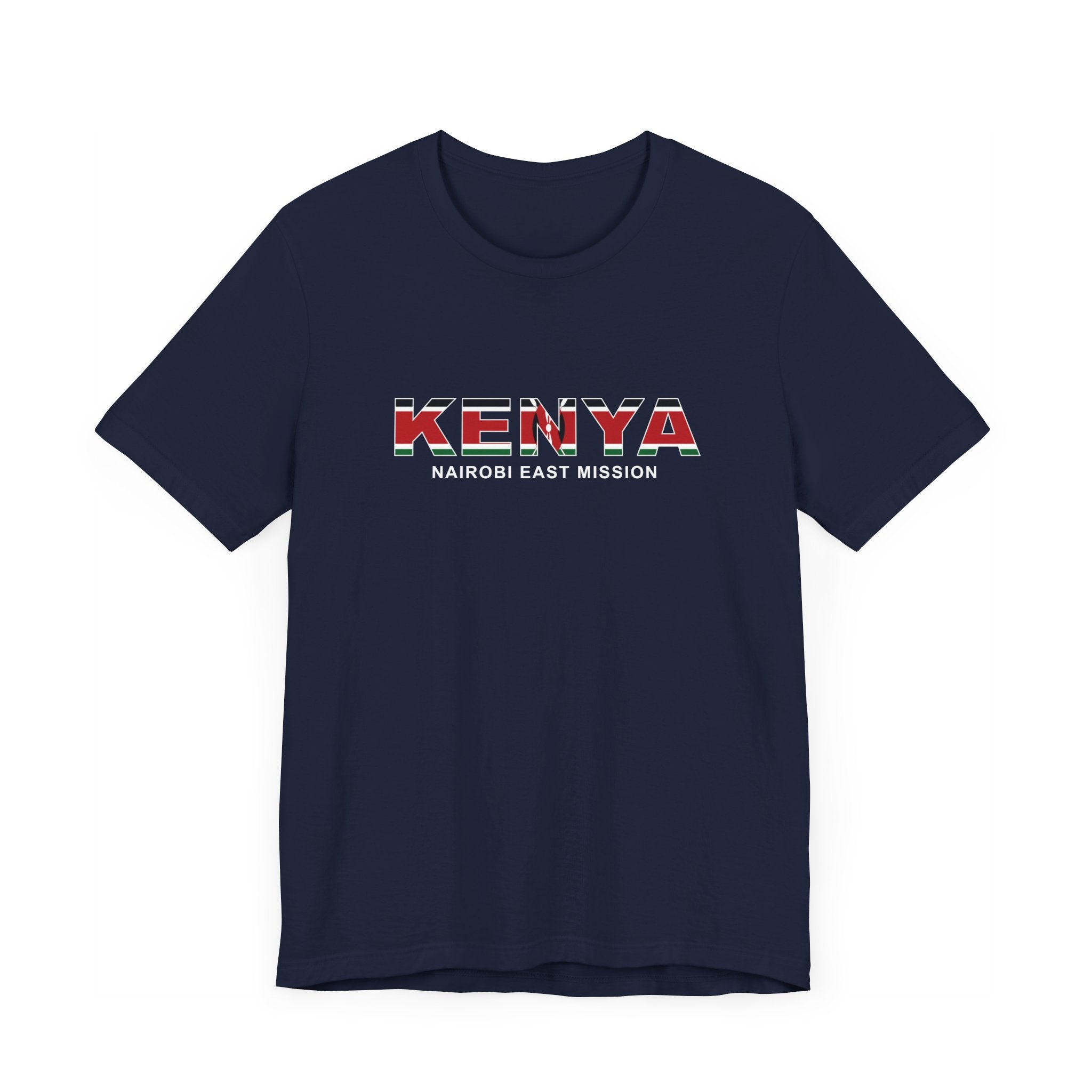Kenya Nairobi East Mission Flag Title T-shirt - Mission Wishlist - LDS Missionary Gift Store