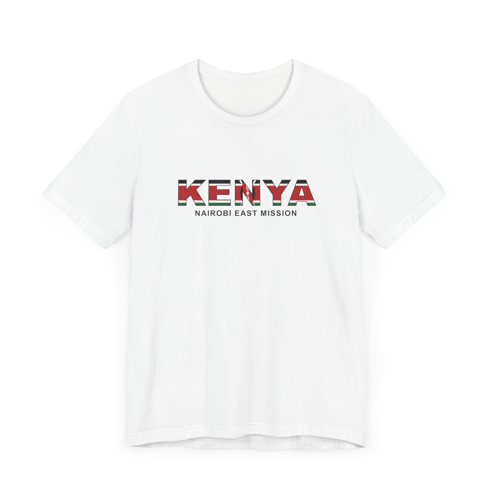Kenya Nairobi East Mission Flag Title T-shirt - Mission Wishlist - LDS Missionary Gift Store