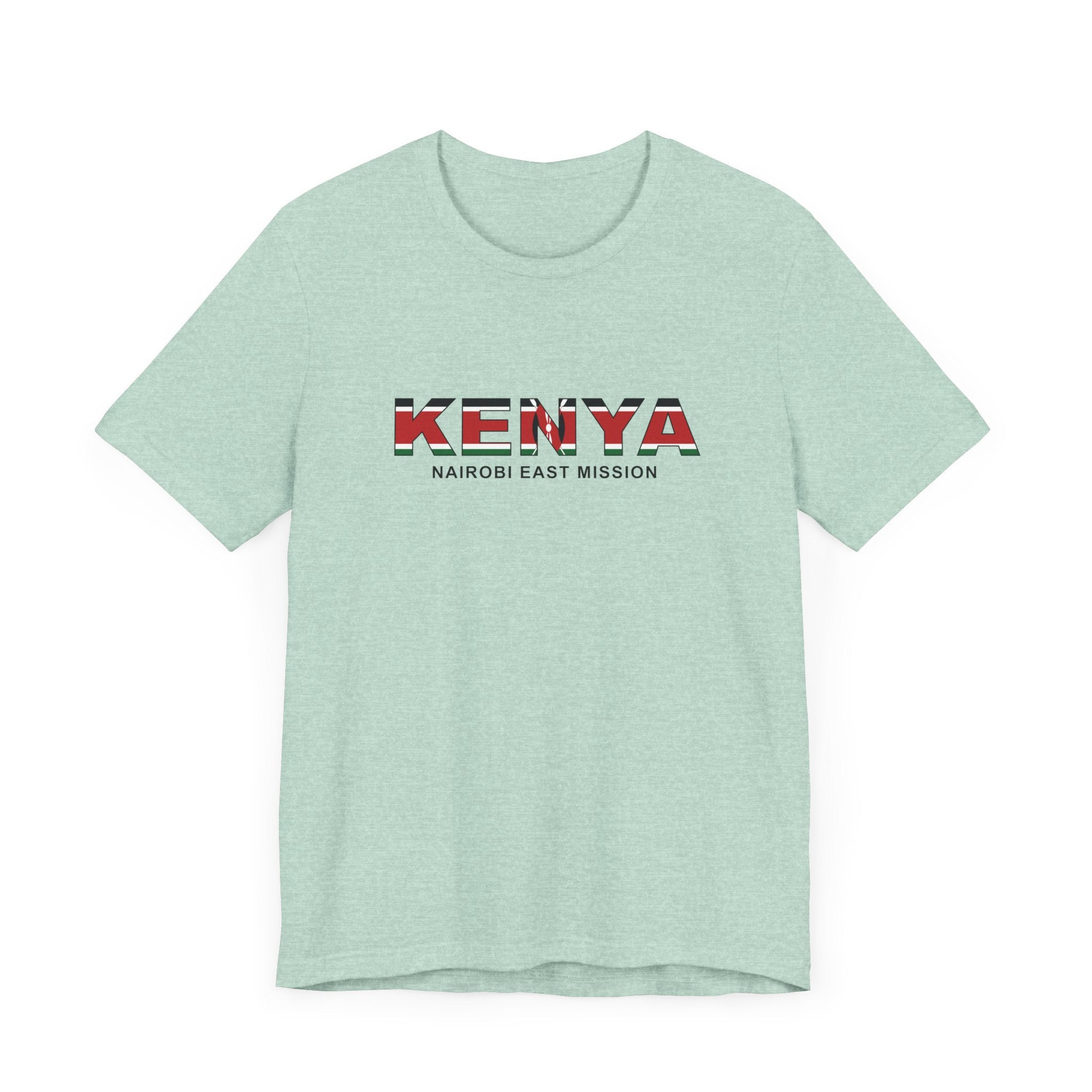Kenya Nairobi East Mission Flag Title T-shirt - Mission Wishlist - LDS Missionary Gift Store