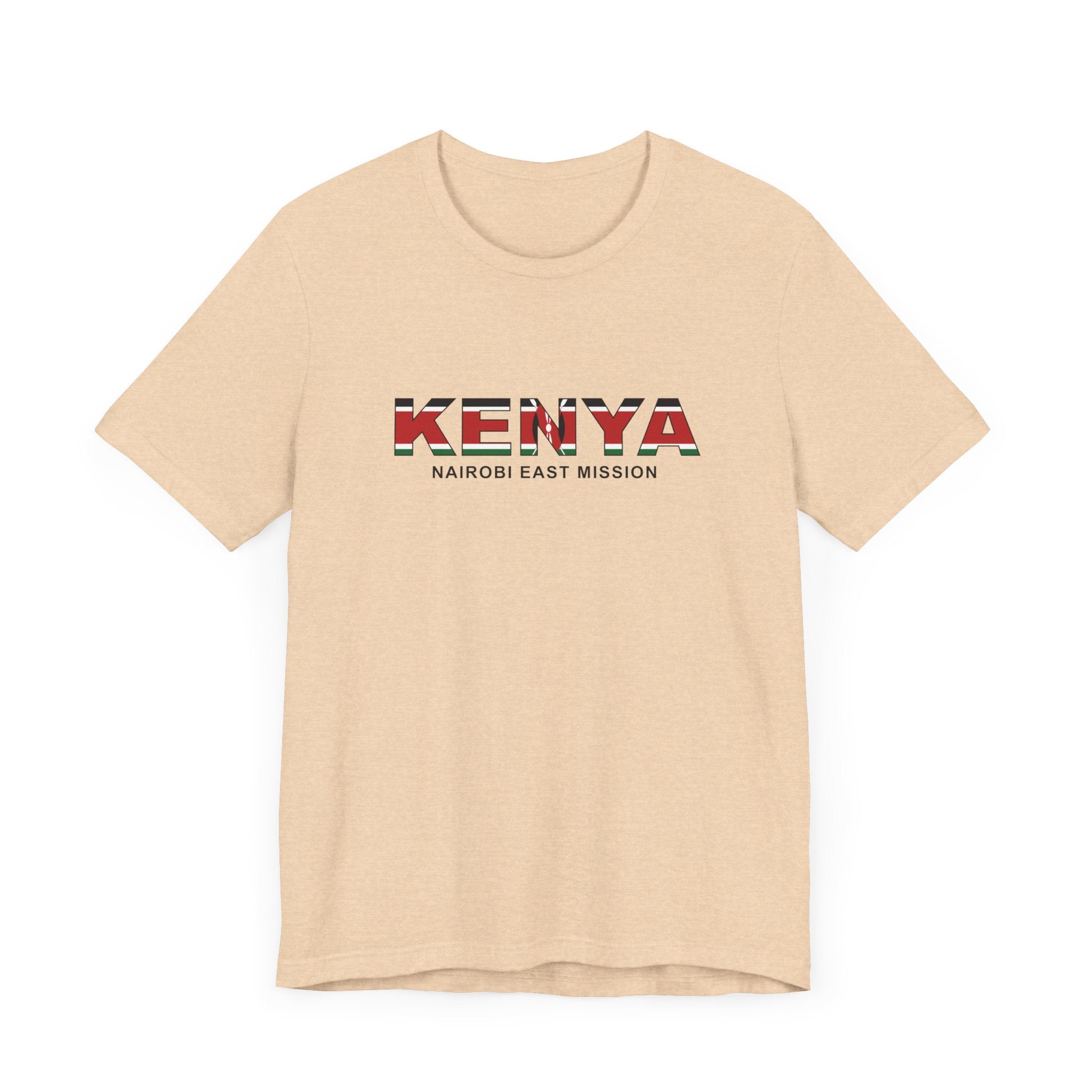 Kenya Nairobi East Mission Flag Title T-shirt - Mission Wishlist - LDS Missionary Gift Store