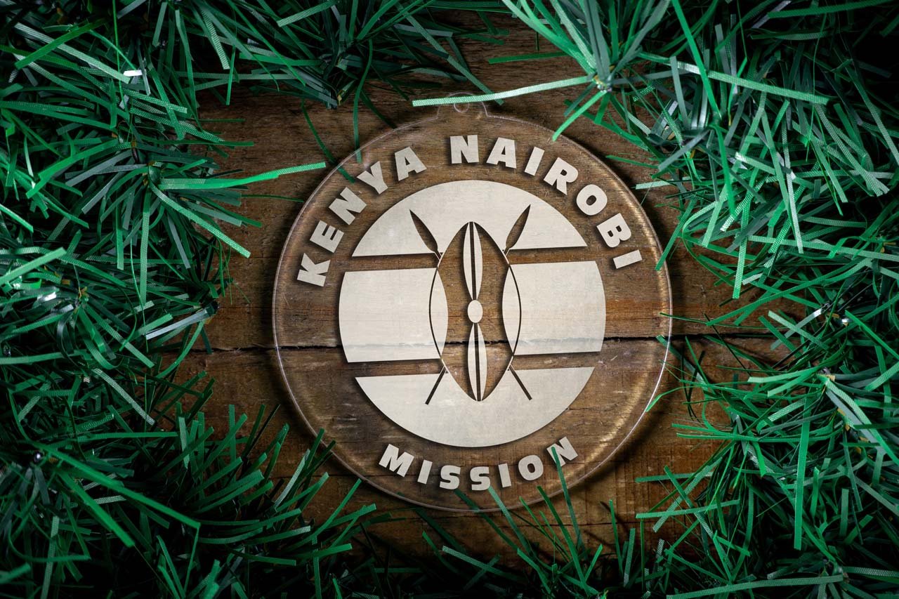 Kenya Nairobi Mission Christmas Ornament - Latter-Day Saint LDS Missionary Gift - Book of Mormon