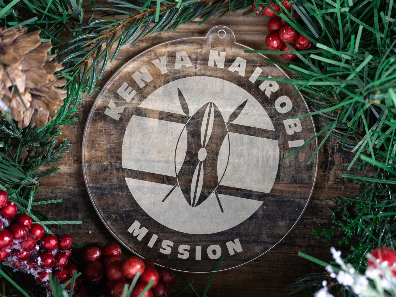 Kenya Nairobi Mission Christmas Ornament - Latter-Day Saint LDS Missionary Gift - Book of Mormon