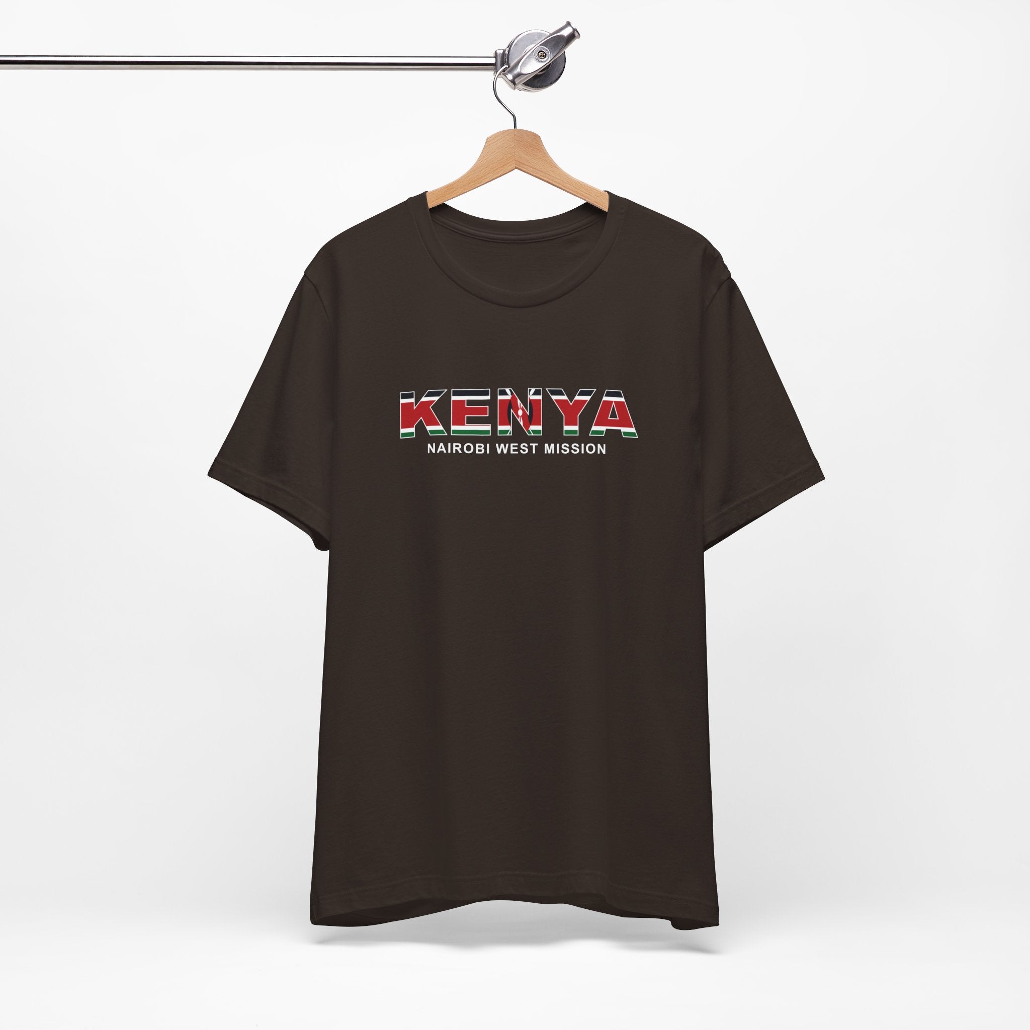 Kenya Nairobi West Mission Flag Title T-shirt - Mission Wishlist - LDS Missionary Gift Store