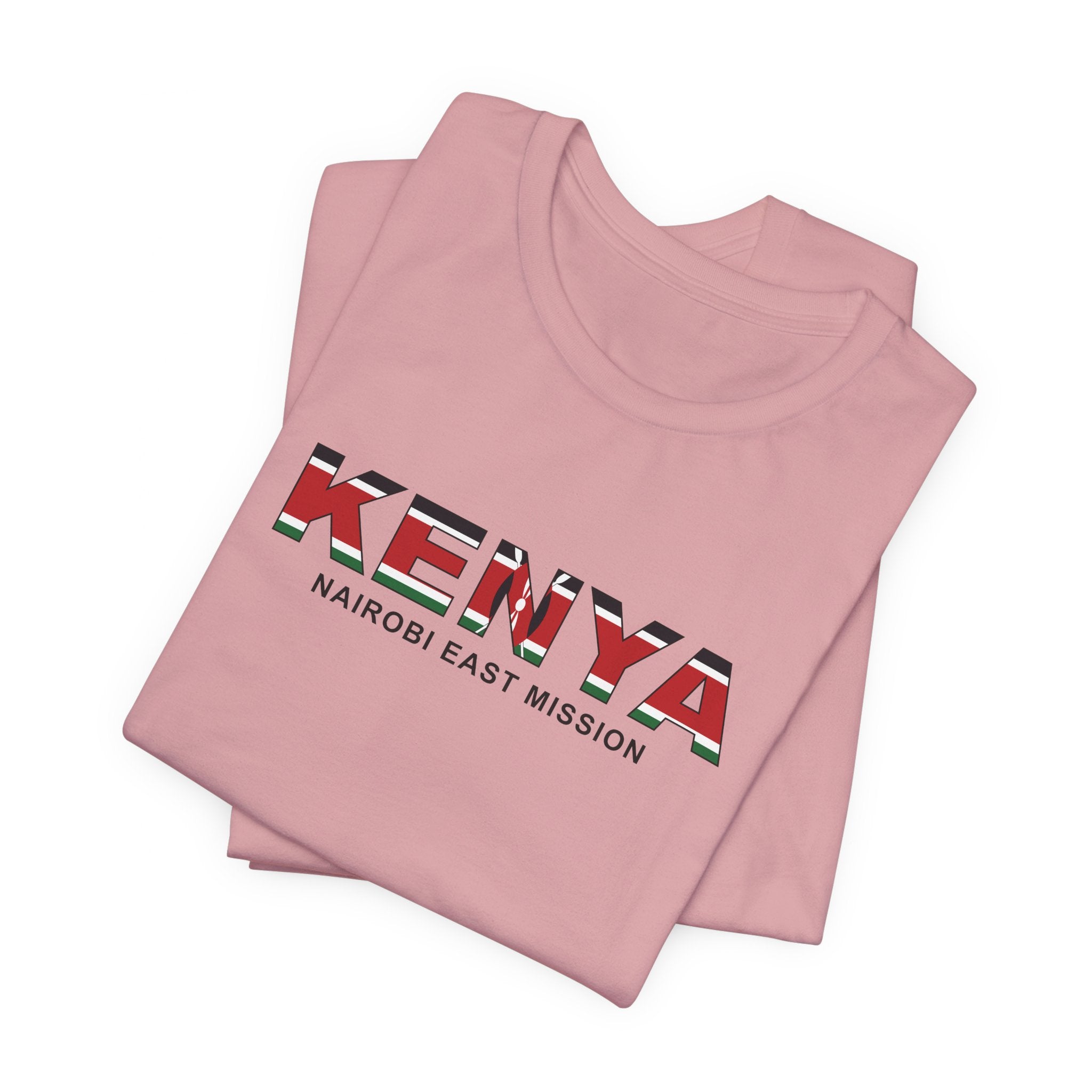 Kenya Nairobi West Mission Flag Title T-shirt - Mission Wishlist - LDS Missionary Gift Store