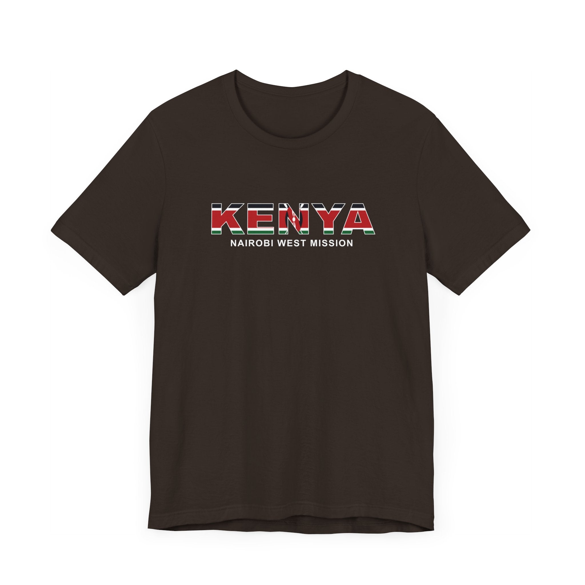 Kenya Nairobi West Mission Flag Title T-shirt - Mission Wishlist - LDS Missionary Gift Store