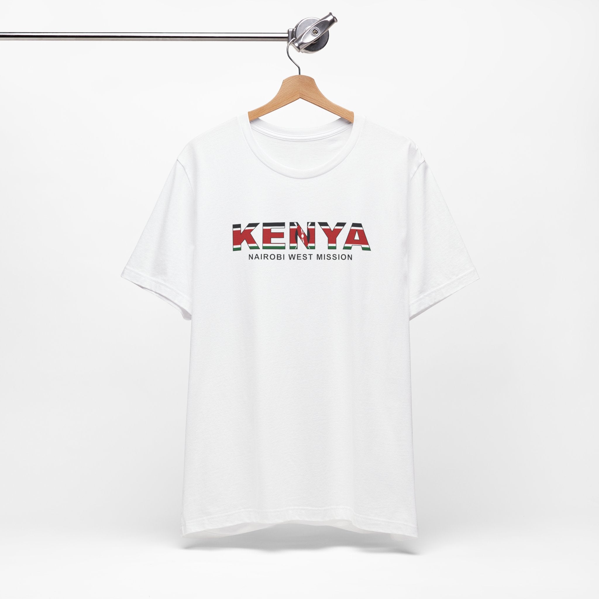 Kenya Nairobi West Mission Flag Title T-shirt - Mission Wishlist - LDS Missionary Gift Store