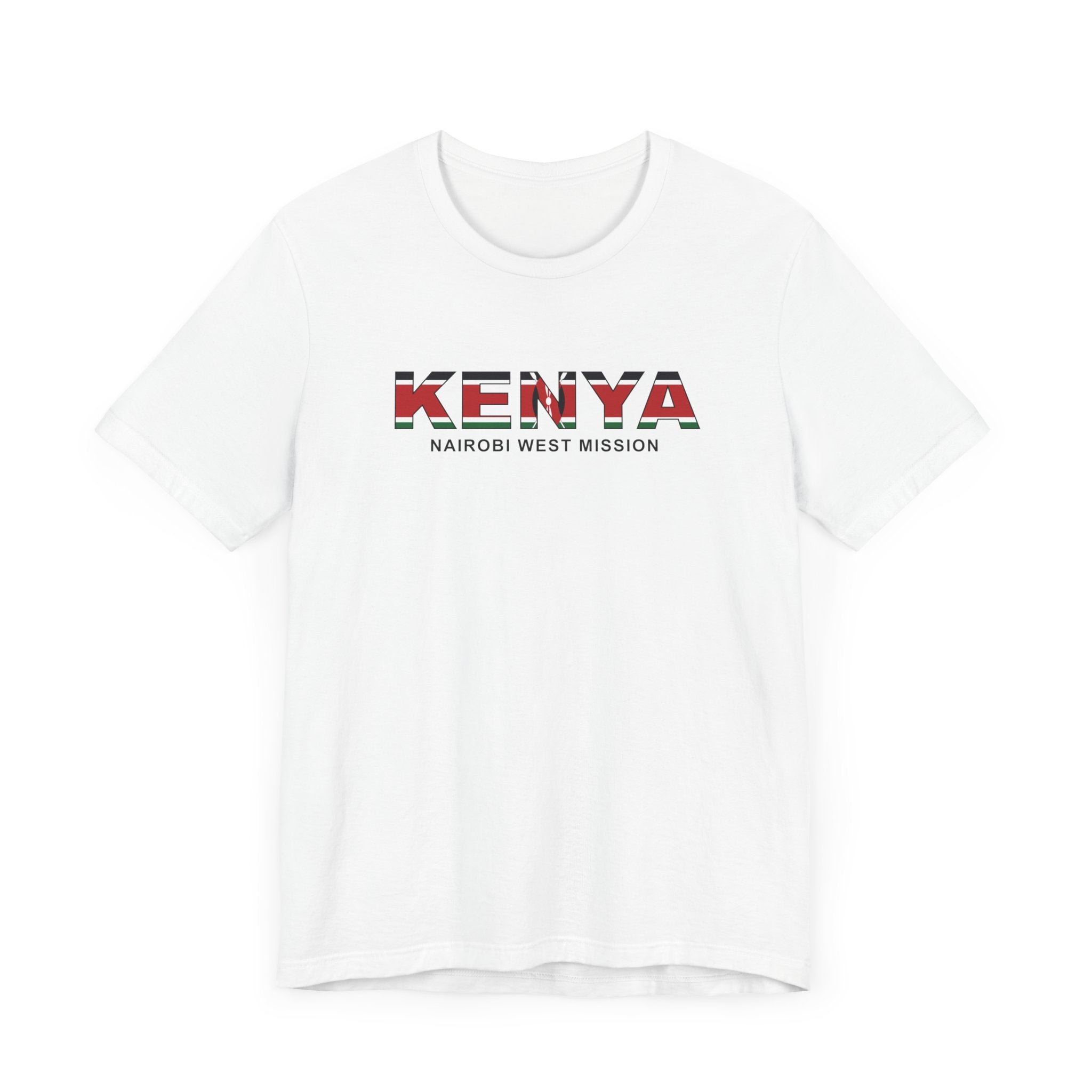Kenya Nairobi West Mission Flag Title T-shirt - Mission Wishlist - LDS Missionary Gift Store