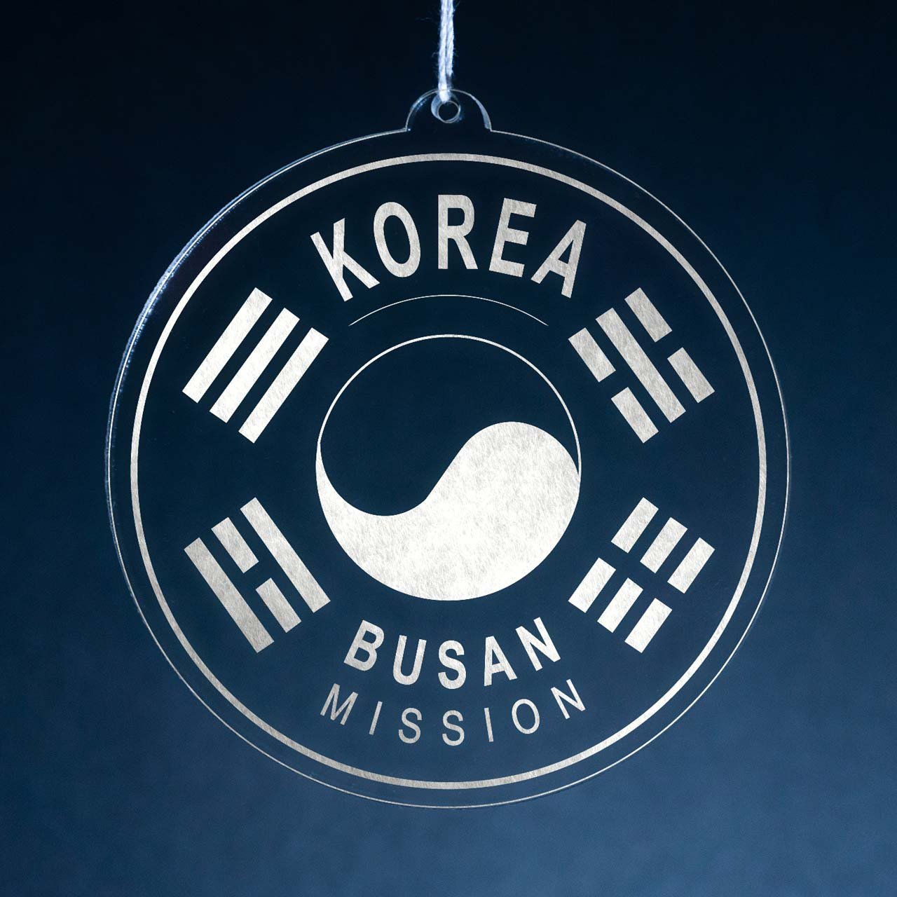Korea Busan Mission Christmas Ornament - Latter-Day Saint LDS Missionary Gift - Book of Mormon
