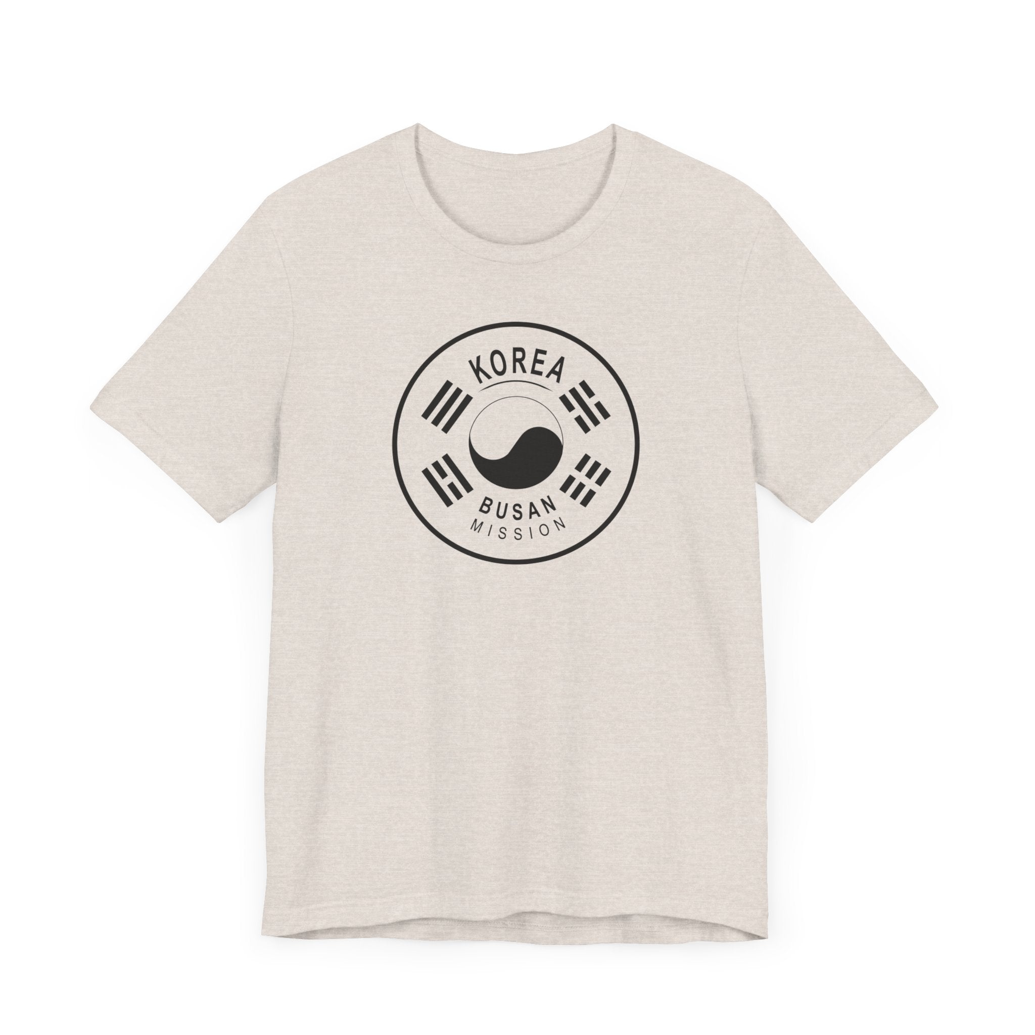 Korea Busan Mission Circular Monochrome Logo T-Shirt - Mission Wishlist - LDS Missionary Gift Store