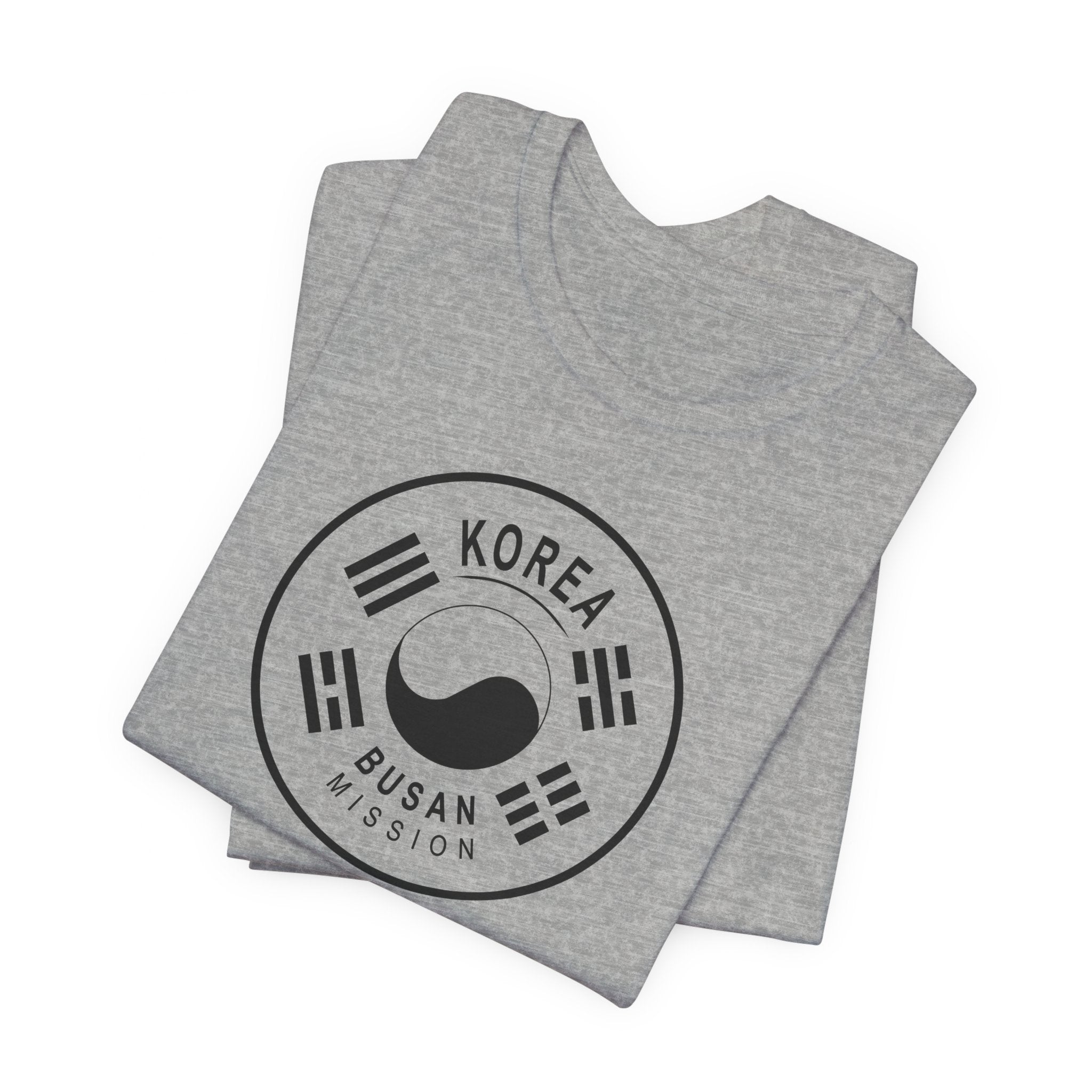 Korea Busan Mission Circular Monochrome Logo T-Shirt - Mission Wishlist - LDS Missionary Gift Store