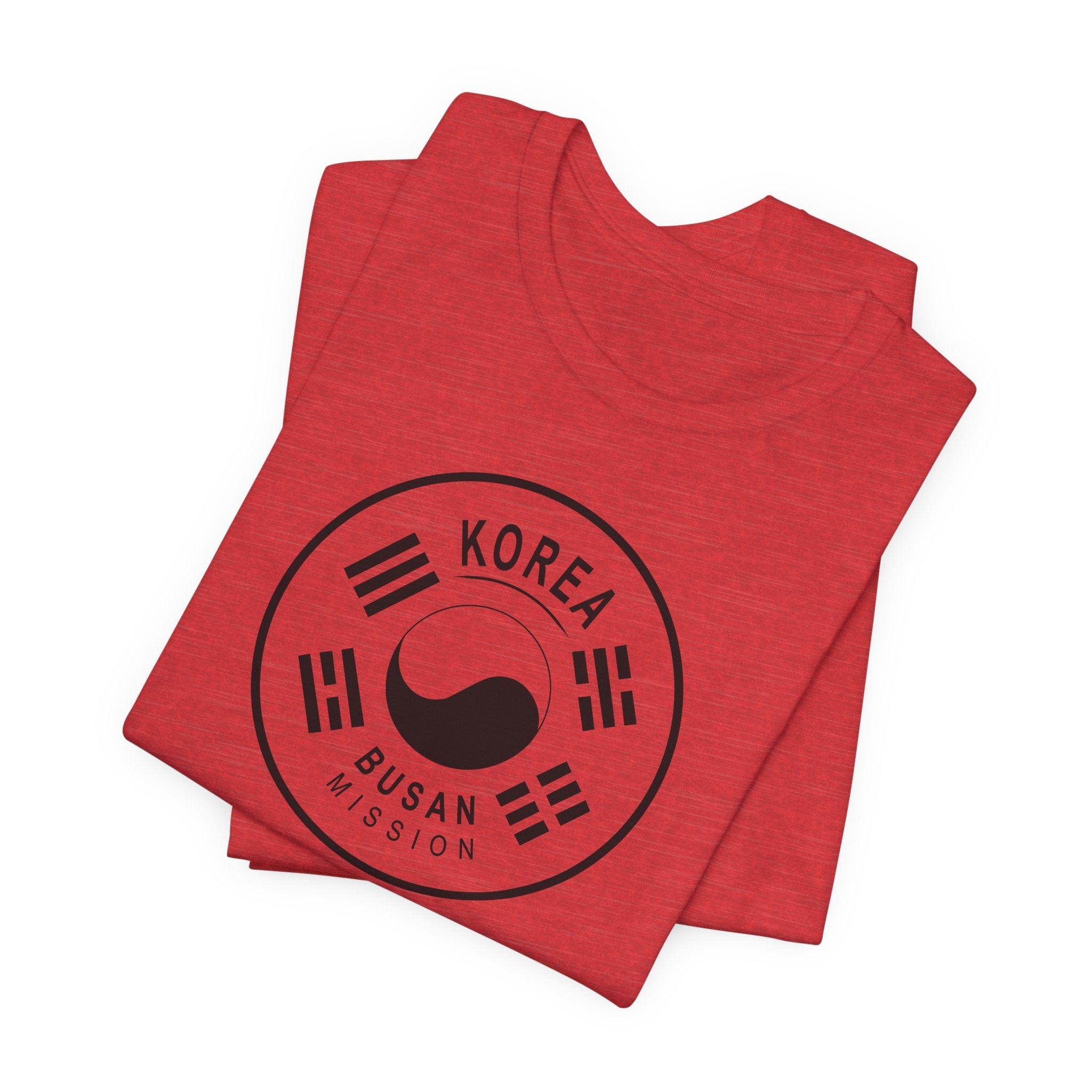 Korea Busan Mission Circular Monochrome Logo T-Shirt - Mission Wishlist - LDS Missionary Gift Store