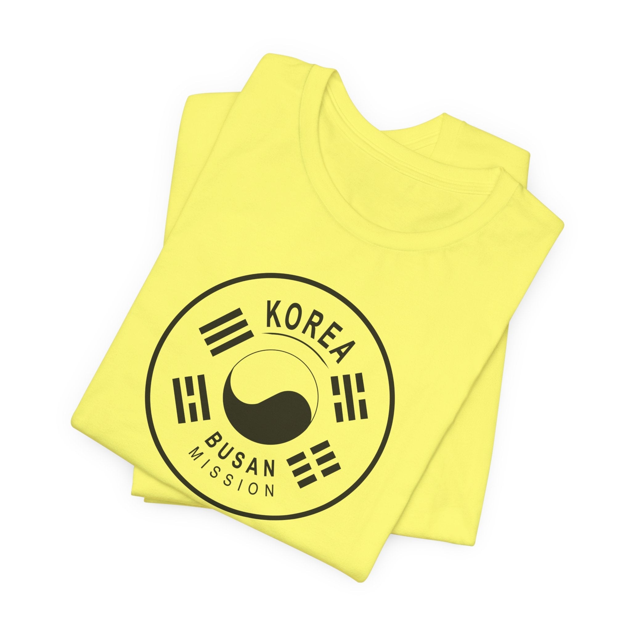 Korea Busan Mission Circular Monochrome Logo T-Shirt - Mission Wishlist - LDS Missionary Gift Store