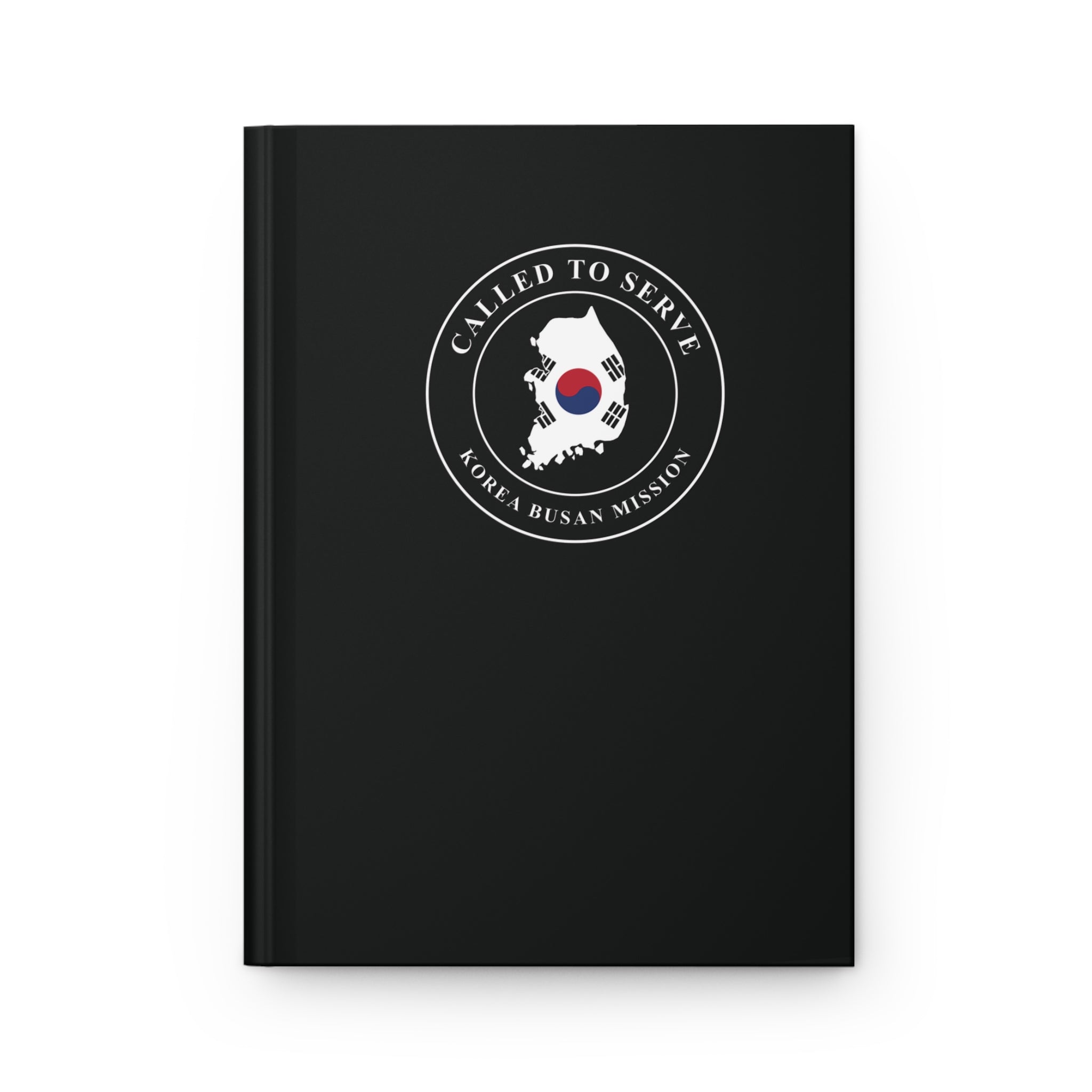 Korea Busan Mission Flag Map Called to Serve Black Hardcover Journal Matte - Latter-Day Saint LDS Missionary Gift - Book of Mormon