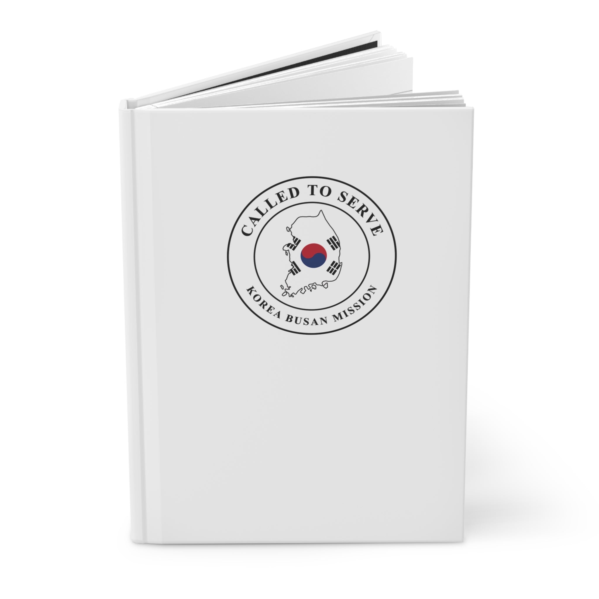 Korea Busan Mission Flag Map Called to Serve White Hardcover Journal Matte - Latter-Day Saint LDS Missionary Gift - Book of Mormon