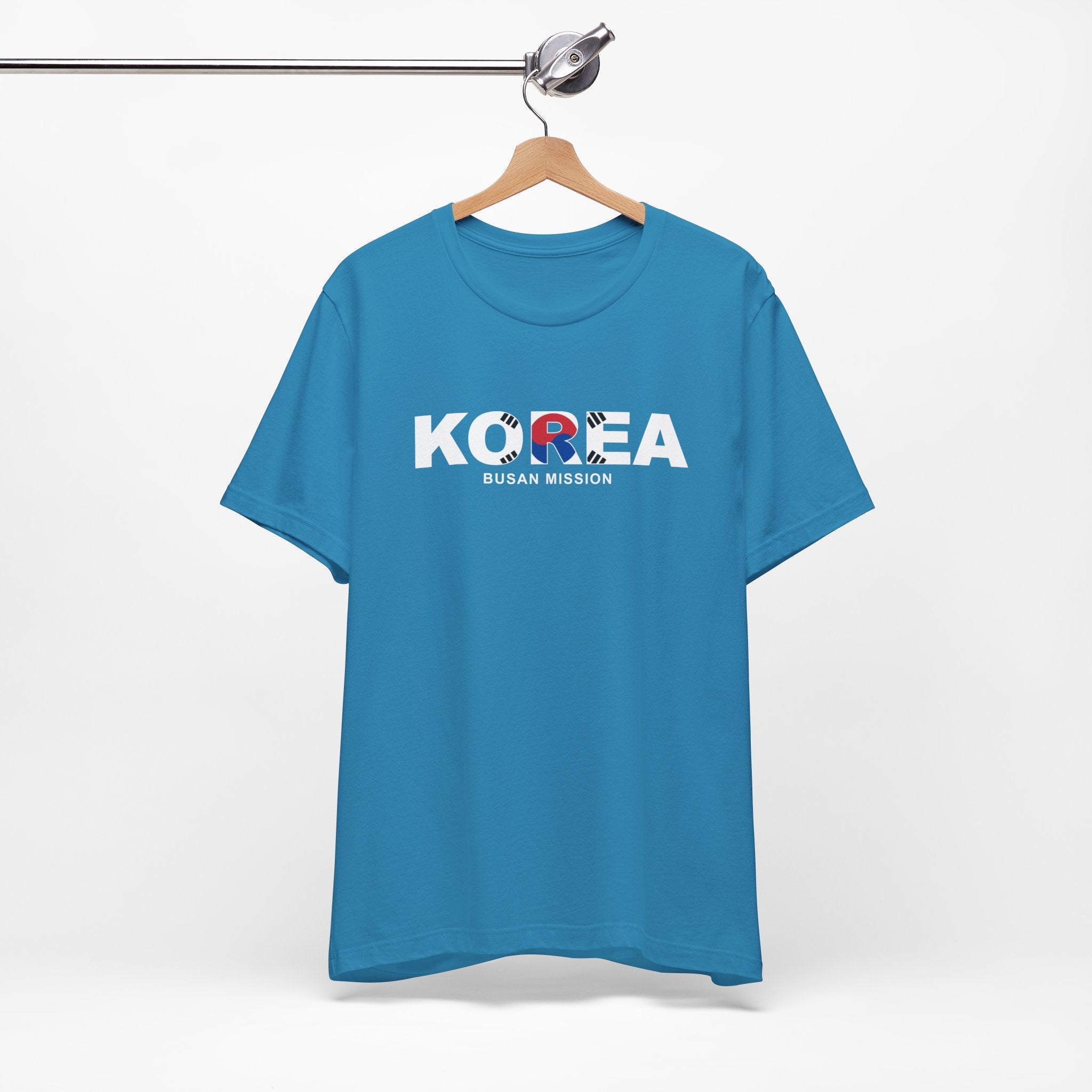 Korea Busan Mission Flag Title T-shirt - Latter-Day Saint LDS Missionary Gift - Book of Mormon