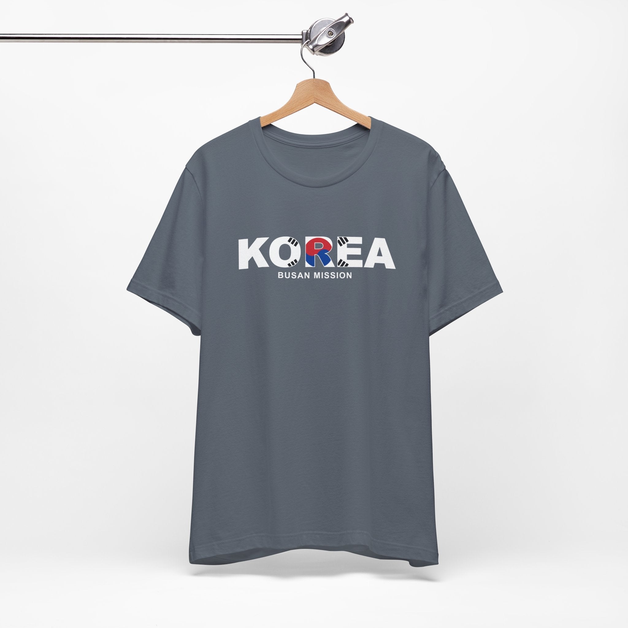 Korea Busan Mission Flag Title T-shirt - Latter-Day Saint LDS Missionary Gift - Book of Mormon
