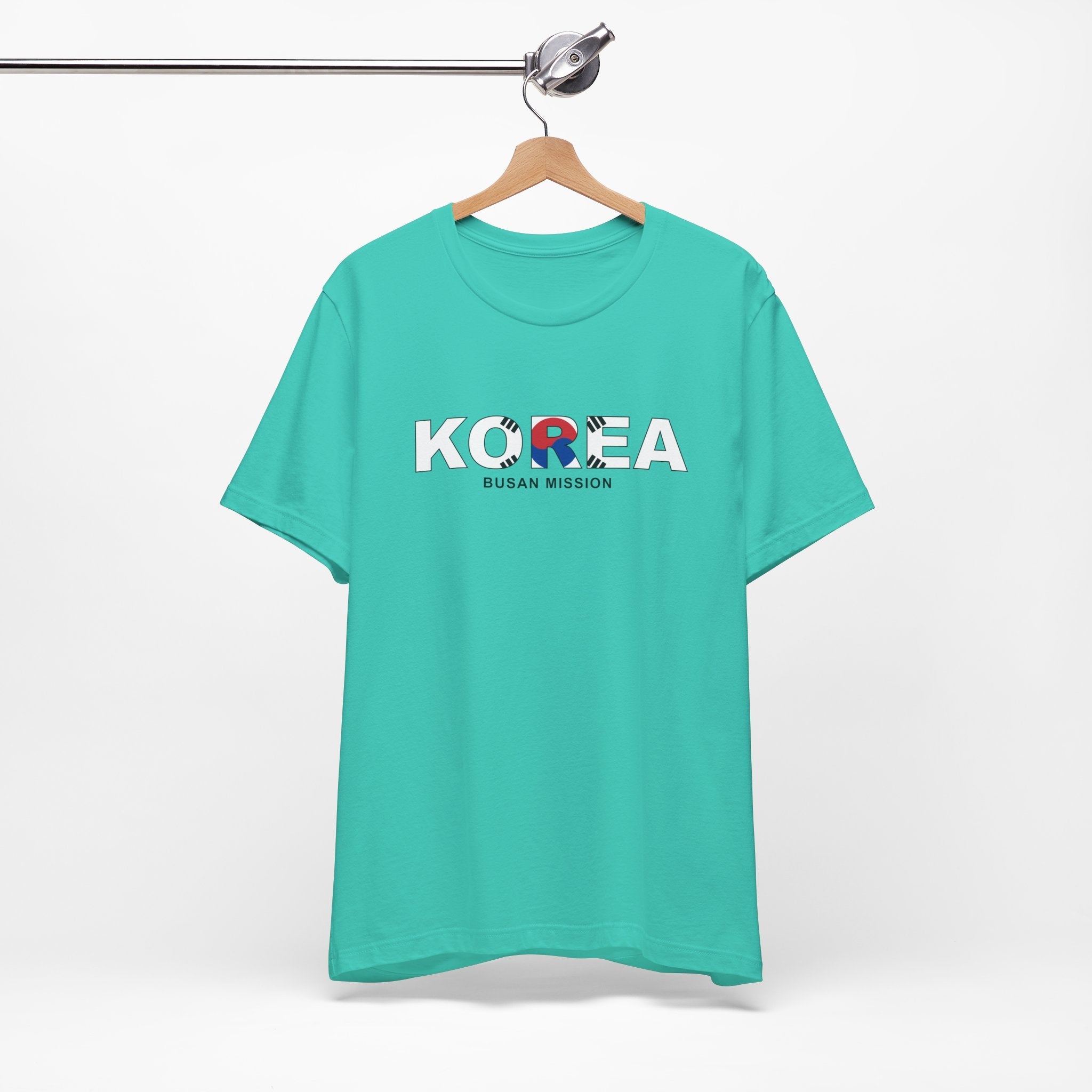 Korea Busan Mission Flag Title T-shirt - Latter-Day Saint LDS Missionary Gift - Book of Mormon