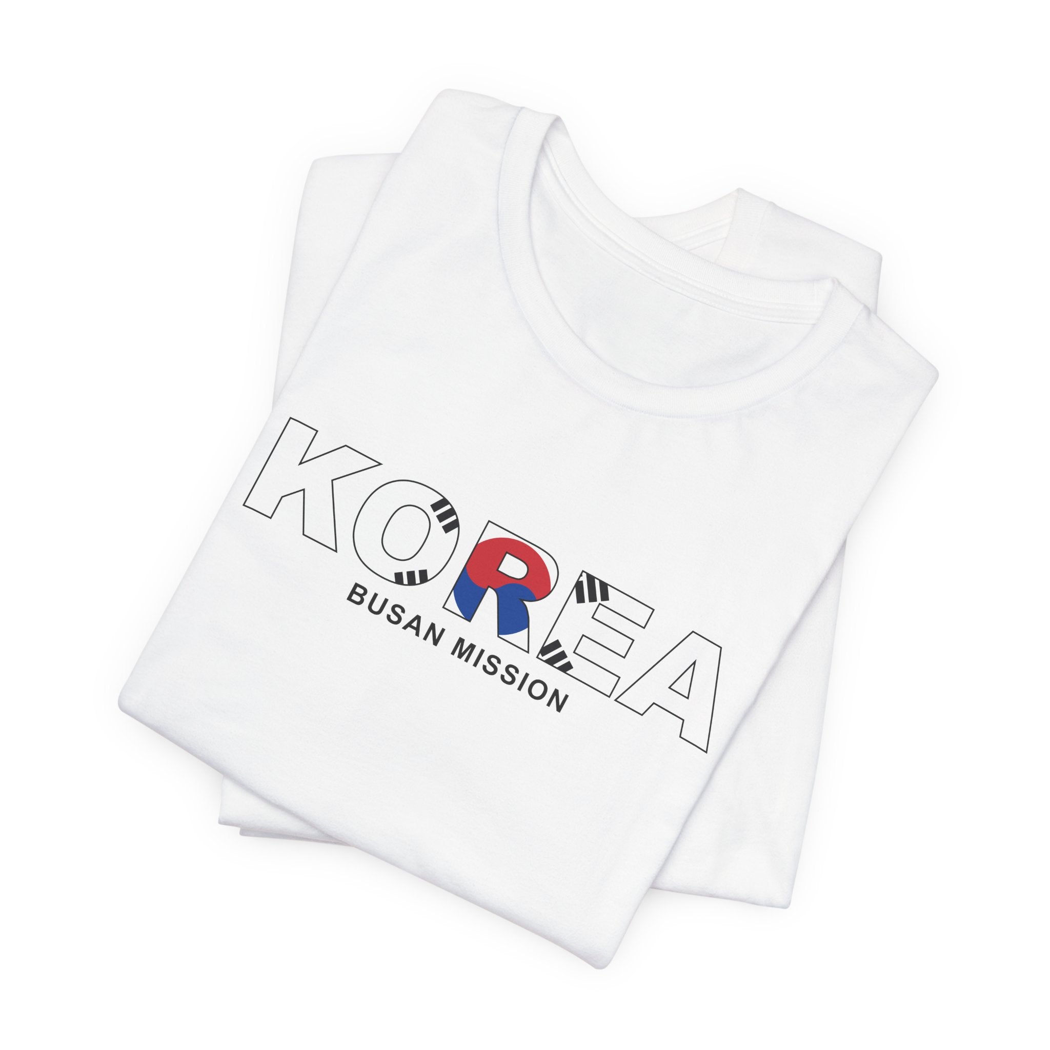 Korea Busan Mission Flag Title T-shirt - Latter-Day Saint LDS Missionary Gift - Book of Mormon