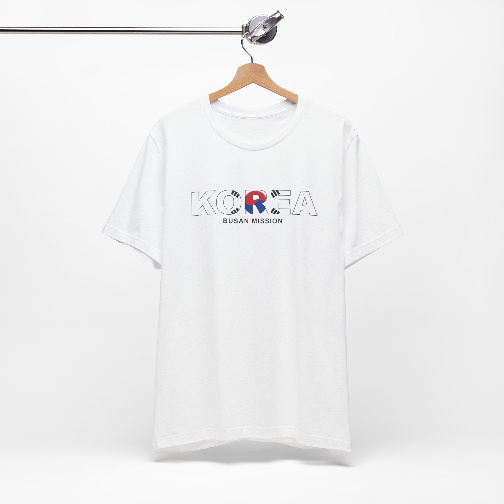 Korea Busan Mission Flag Title T-shirt - Latter-Day Saint LDS Missionary Gift - Book of Mormon
