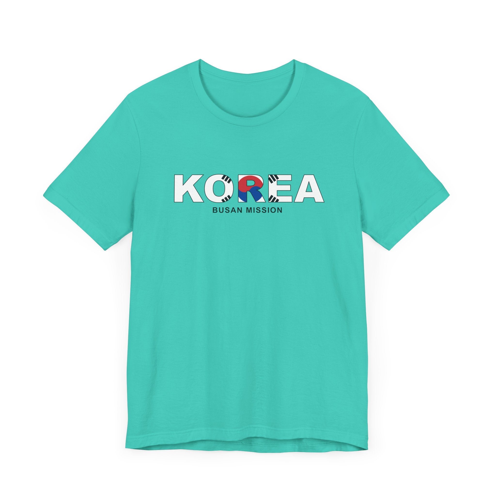 Korea Busan Mission Flag Title T-shirt - Latter-Day Saint LDS Missionary Gift - Book of Mormon