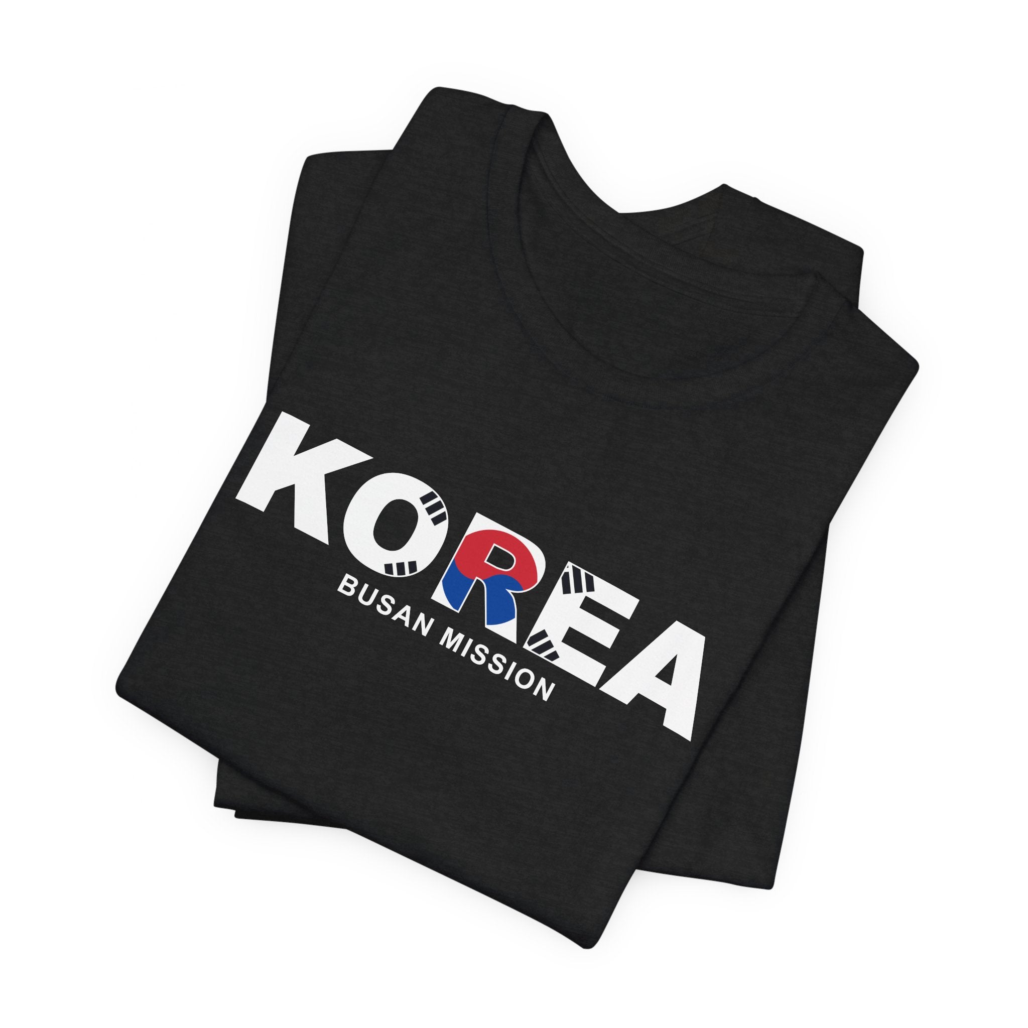 Korea Busan Mission Flag Title T-shirt - Latter-Day Saint LDS Missionary Gift - Book of Mormon