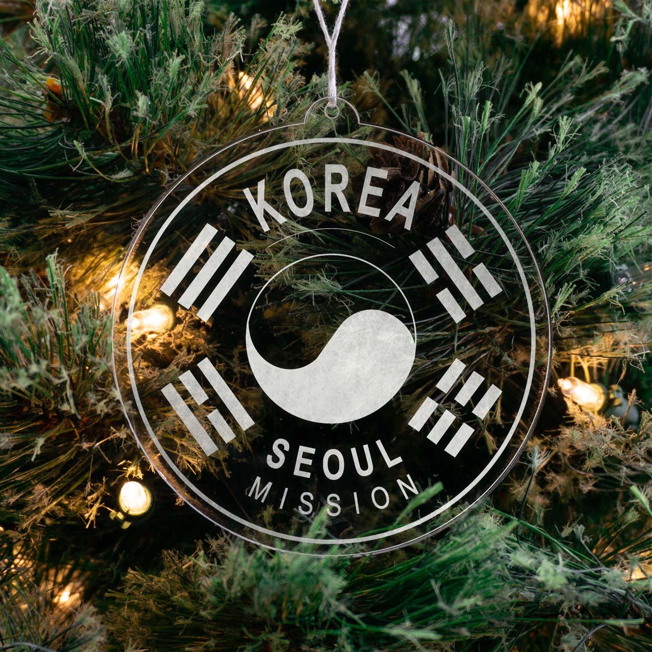 Korea Seoul Mission Christmas Ornament - Latter-Day Saint LDS Missionary Gift - Book of Mormon
