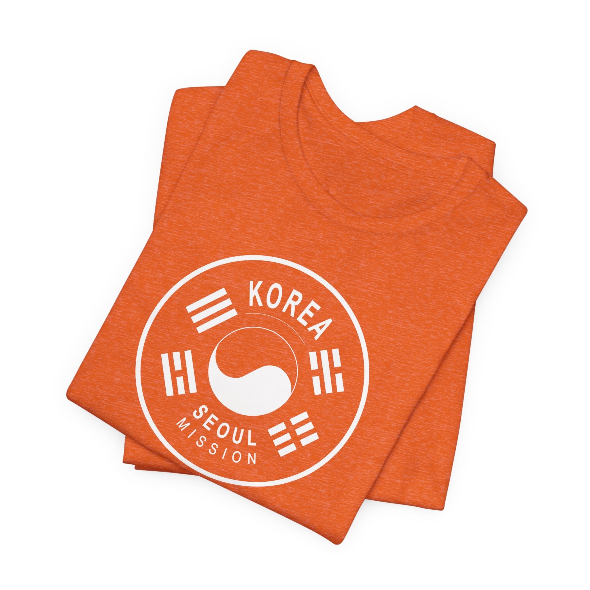 Korea Seoul Mission Circular Monochrome Logo T-Shirt - Latter-Day Saint LDS Missionary Gift - Book of Mormon