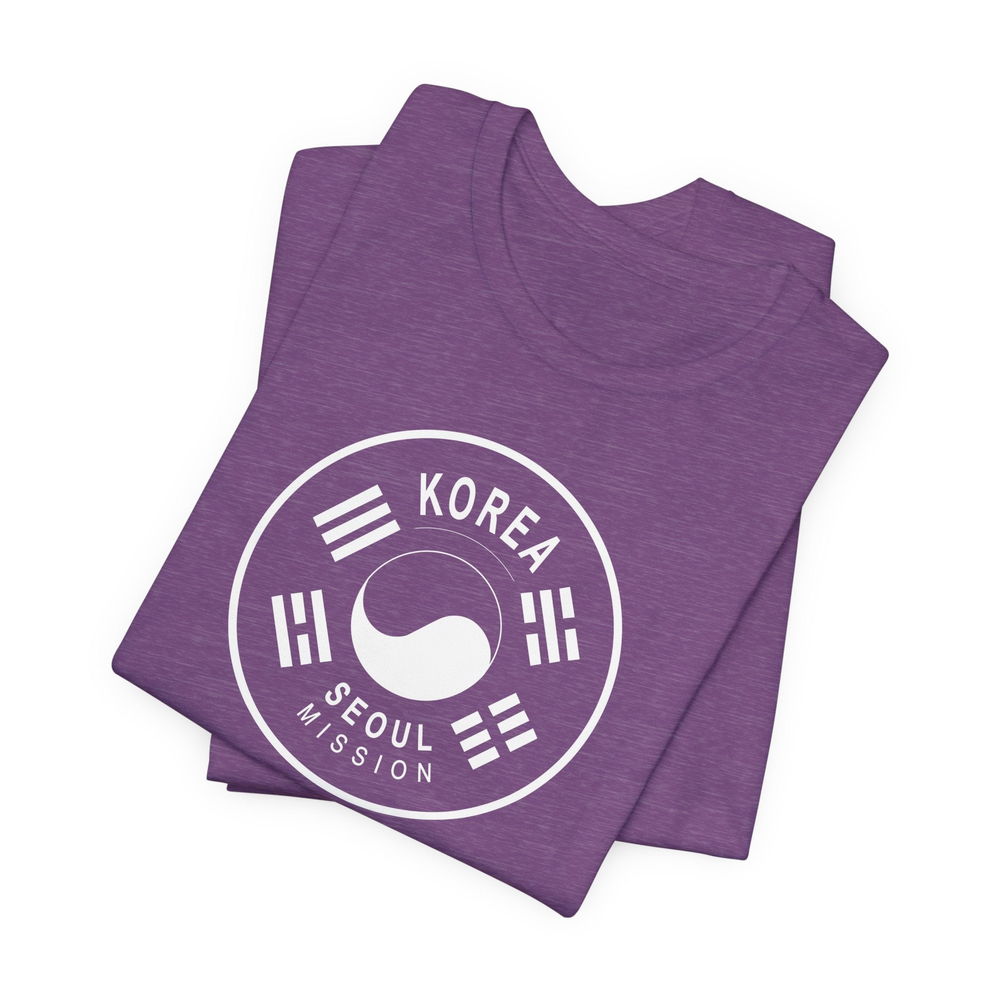Korea Seoul Mission Circular Monochrome Logo T-Shirt - Latter-Day Saint LDS Missionary Gift - Book of Mormon
