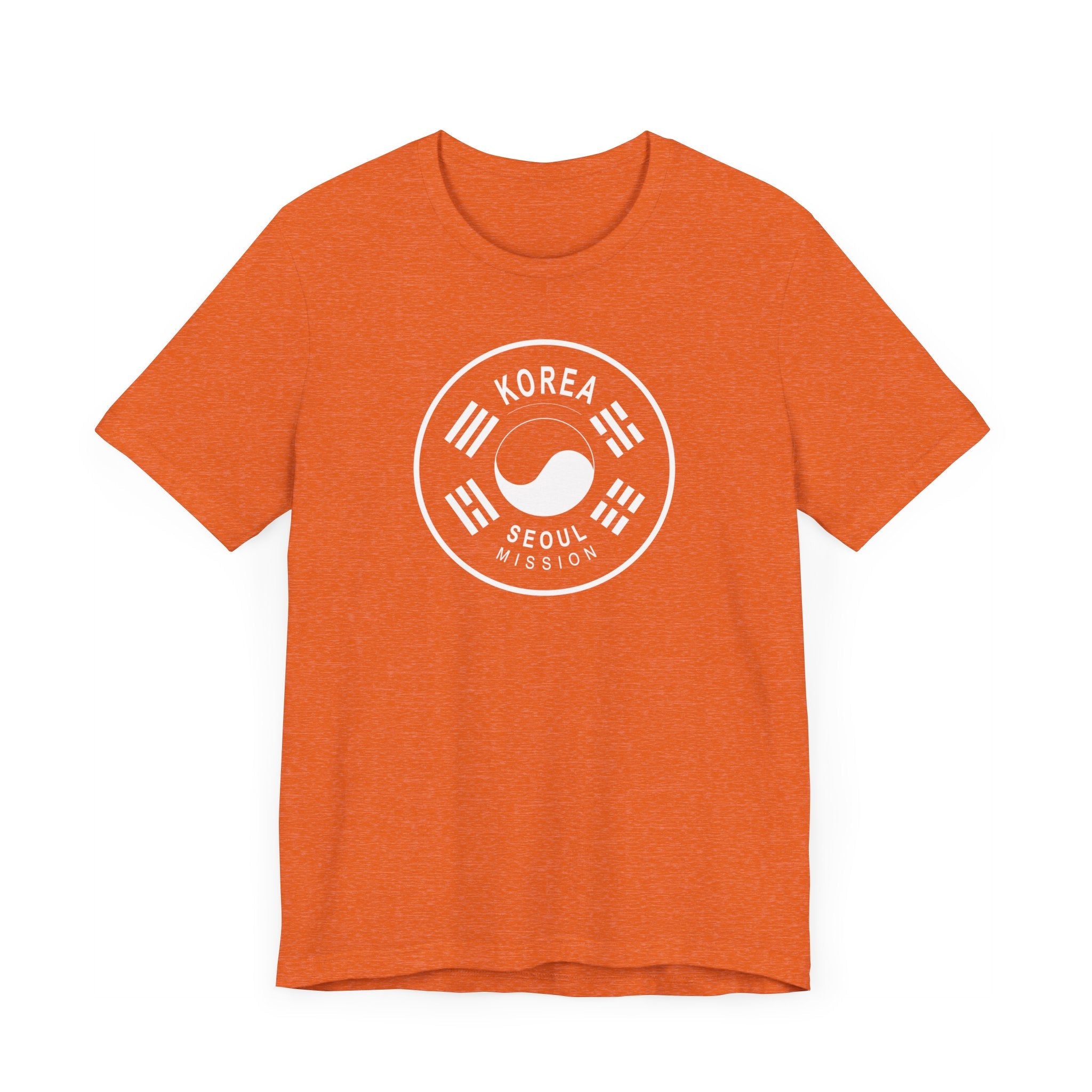 Korea Seoul Mission Circular Monochrome Logo T-Shirt - Latter-Day Saint LDS Missionary Gift - Book of Mormon