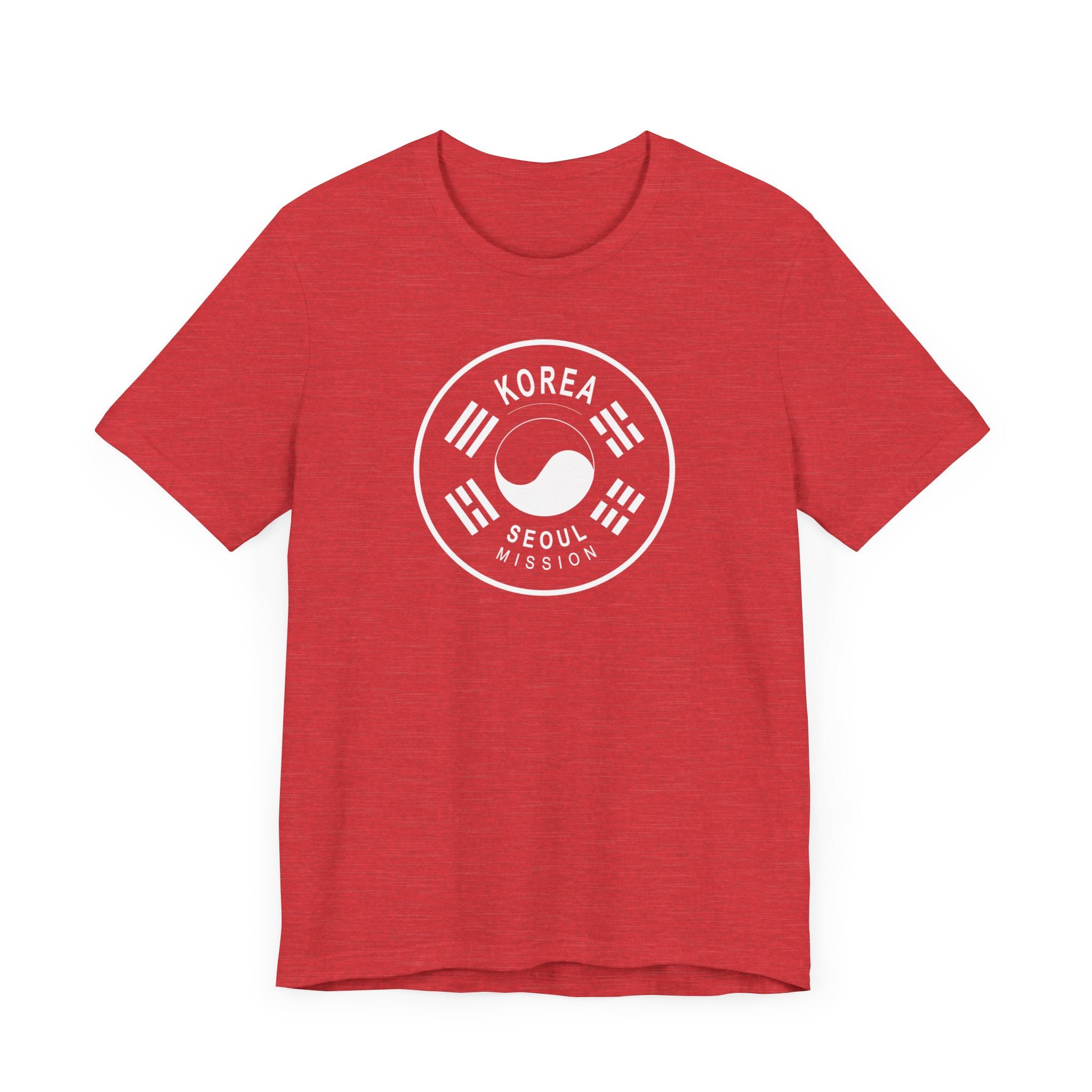 Korea Seoul Mission Circular Monochrome Logo T-Shirt - Latter-Day Saint LDS Missionary Gift - Book of Mormon