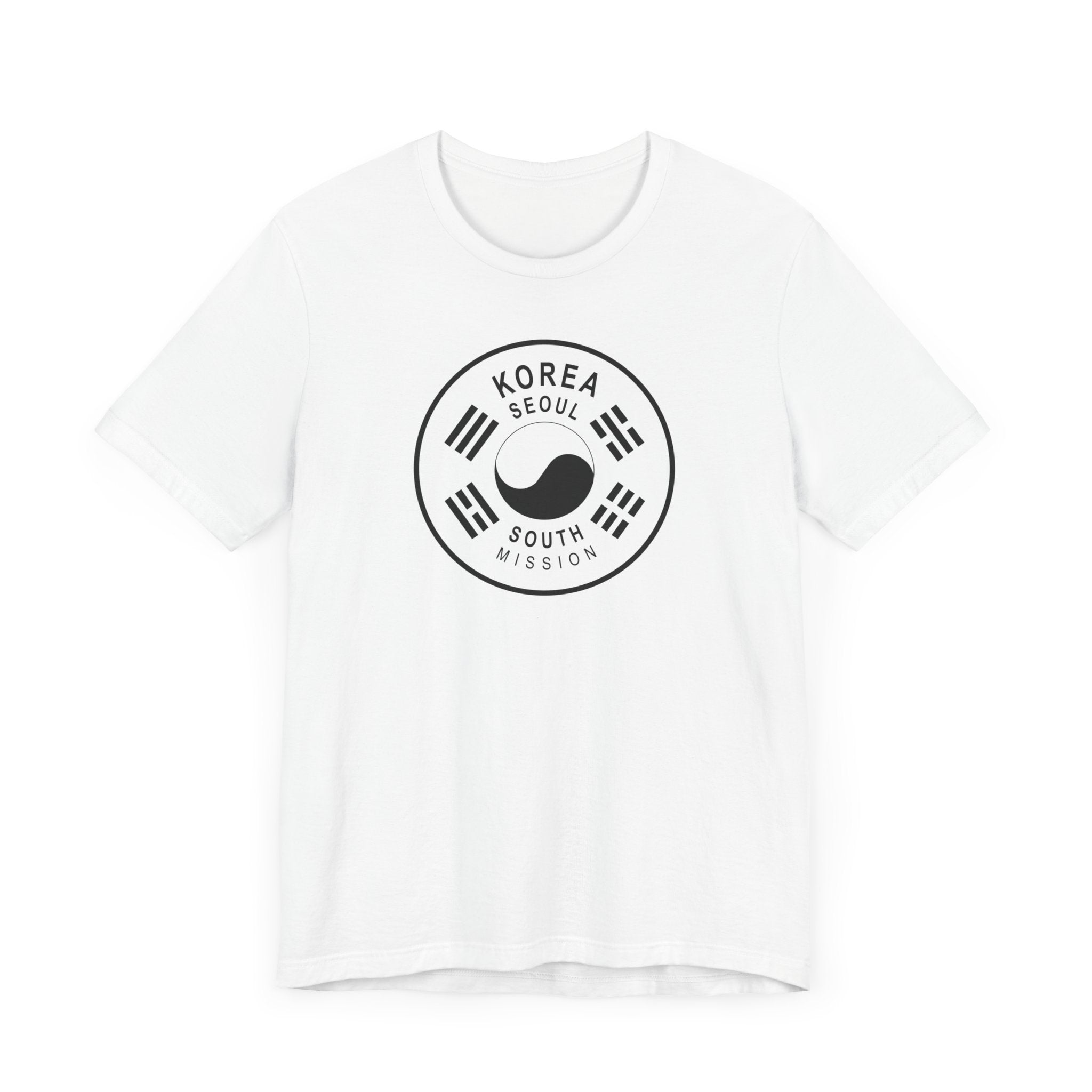 Korea Seoul South Mission Circular Monochrome Logo T-Shirt - Mission Wishlist - LDS Missionary Gift Store