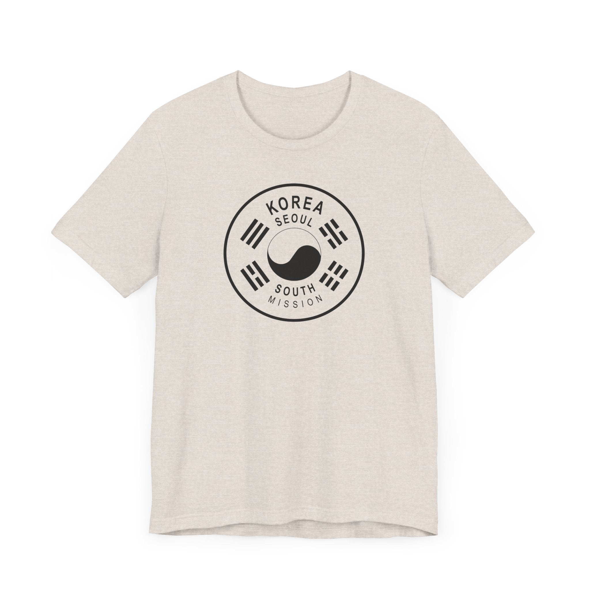 Korea Seoul South Mission Circular Monochrome Logo T-Shirt - Mission Wishlist - LDS Missionary Gift Store