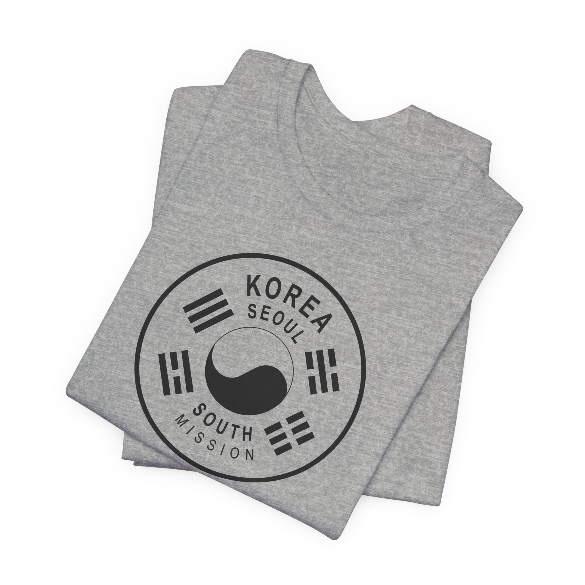 Korea Seoul South Mission Circular Monochrome Logo T-Shirt - Mission Wishlist - LDS Missionary Gift Store