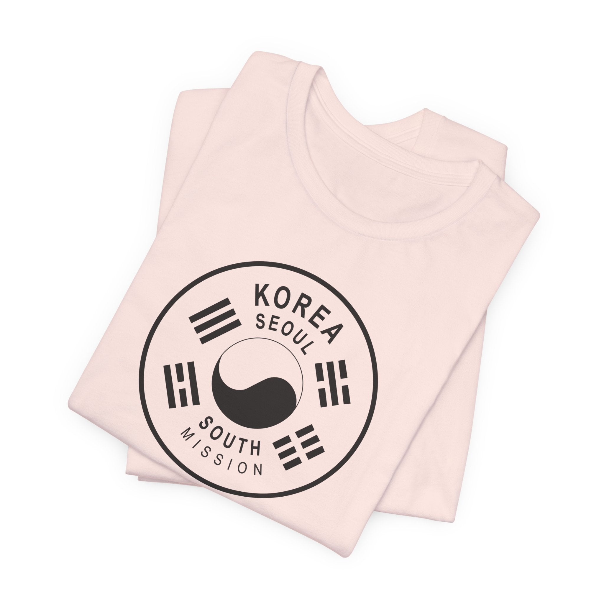Korea Seoul South Mission Circular Monochrome Logo T-Shirt - Mission Wishlist - LDS Missionary Gift Store