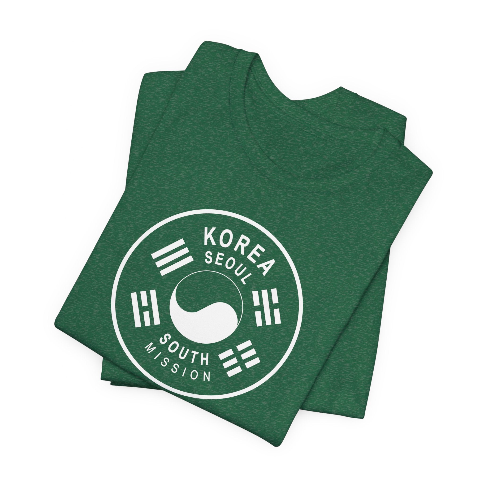 Korea Seoul South Mission Circular Monochrome Logo T-Shirt - Mission Wishlist - LDS Missionary Gift Store