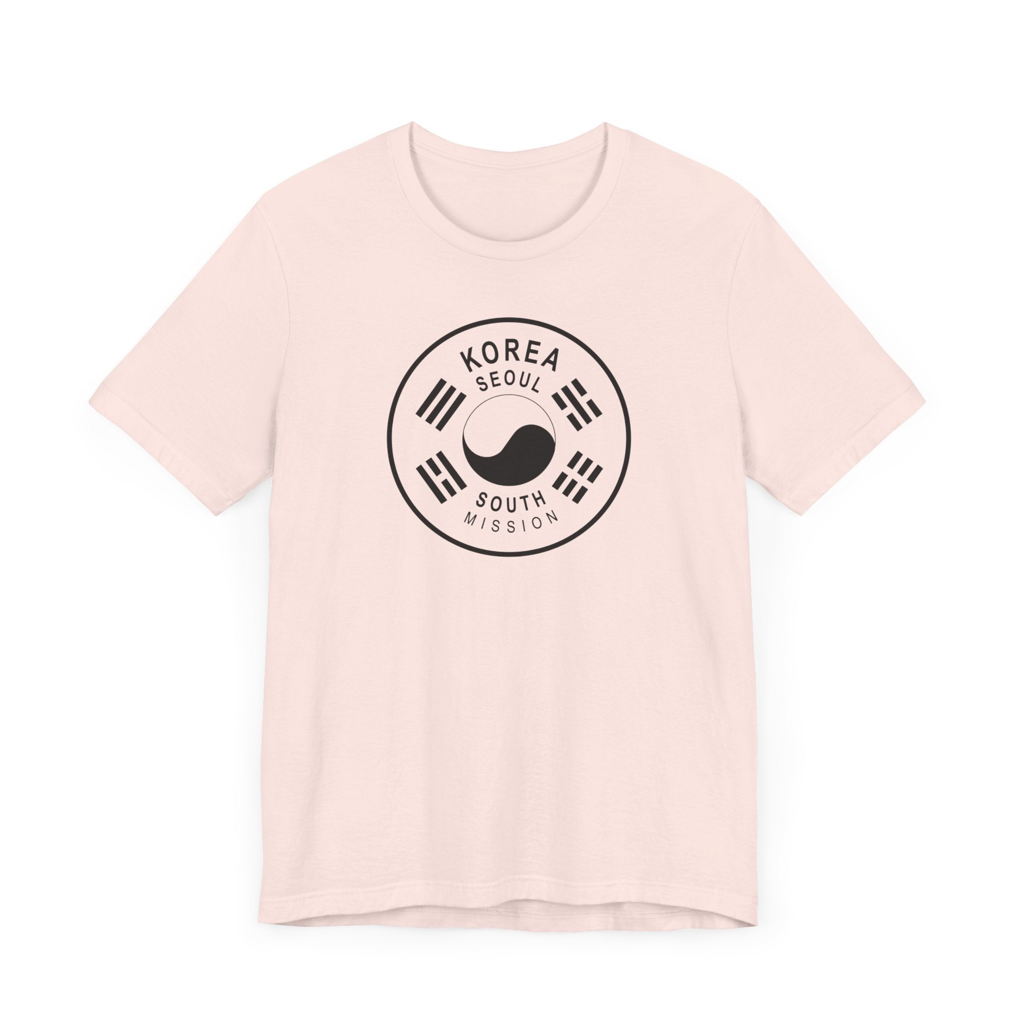 Korea Seoul South Mission Circular Monochrome Logo T-Shirt - Mission Wishlist - LDS Missionary Gift Store