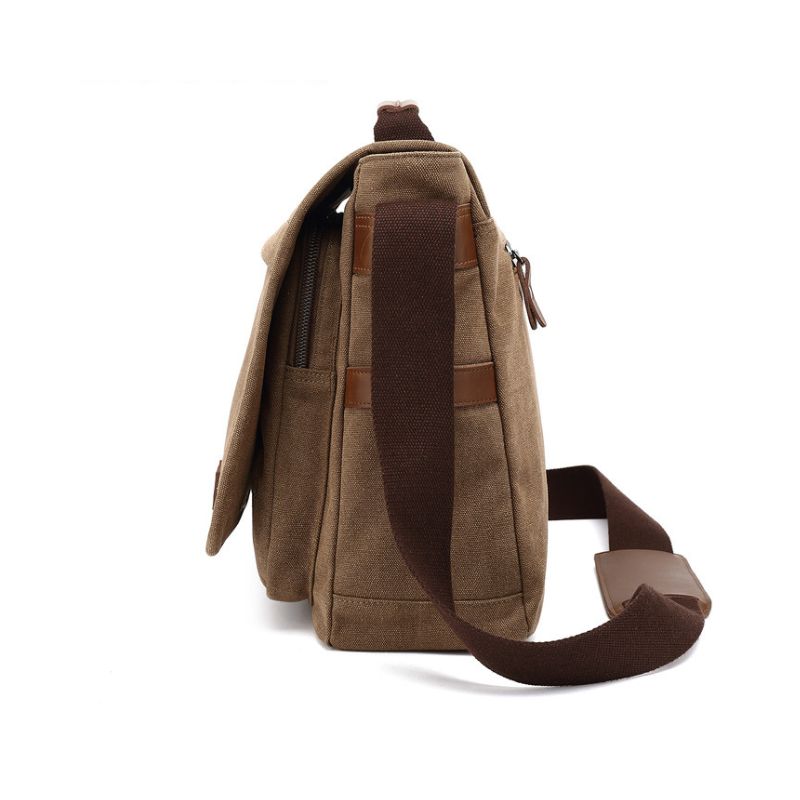 Large Canvas Office Messenger Bag