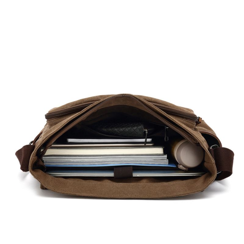 Large Canvas Office Messenger Bag