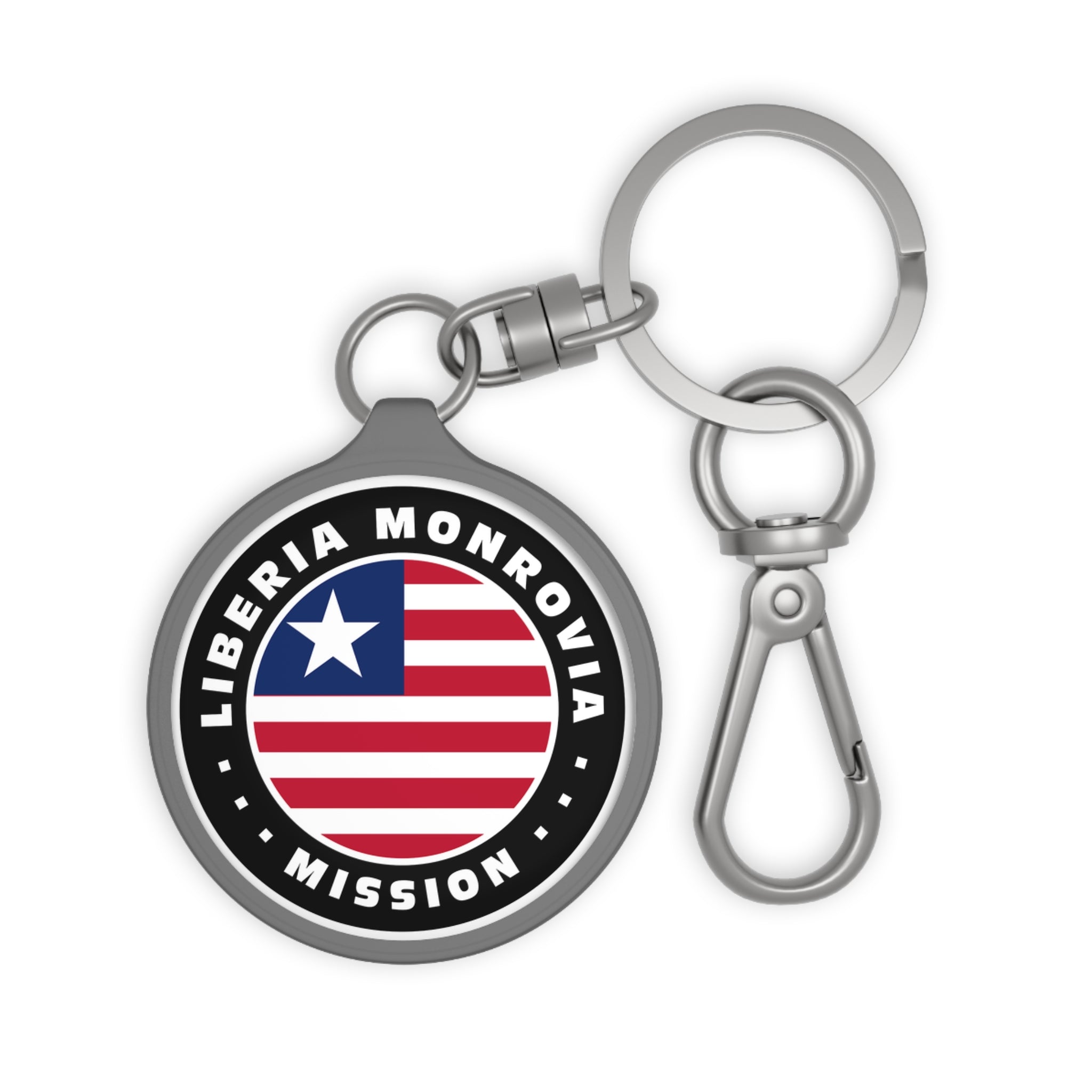 Liberia Monrovia Mission Circle Flag Key Tag - Mission Wishlist - LDS Missionary Gift Store