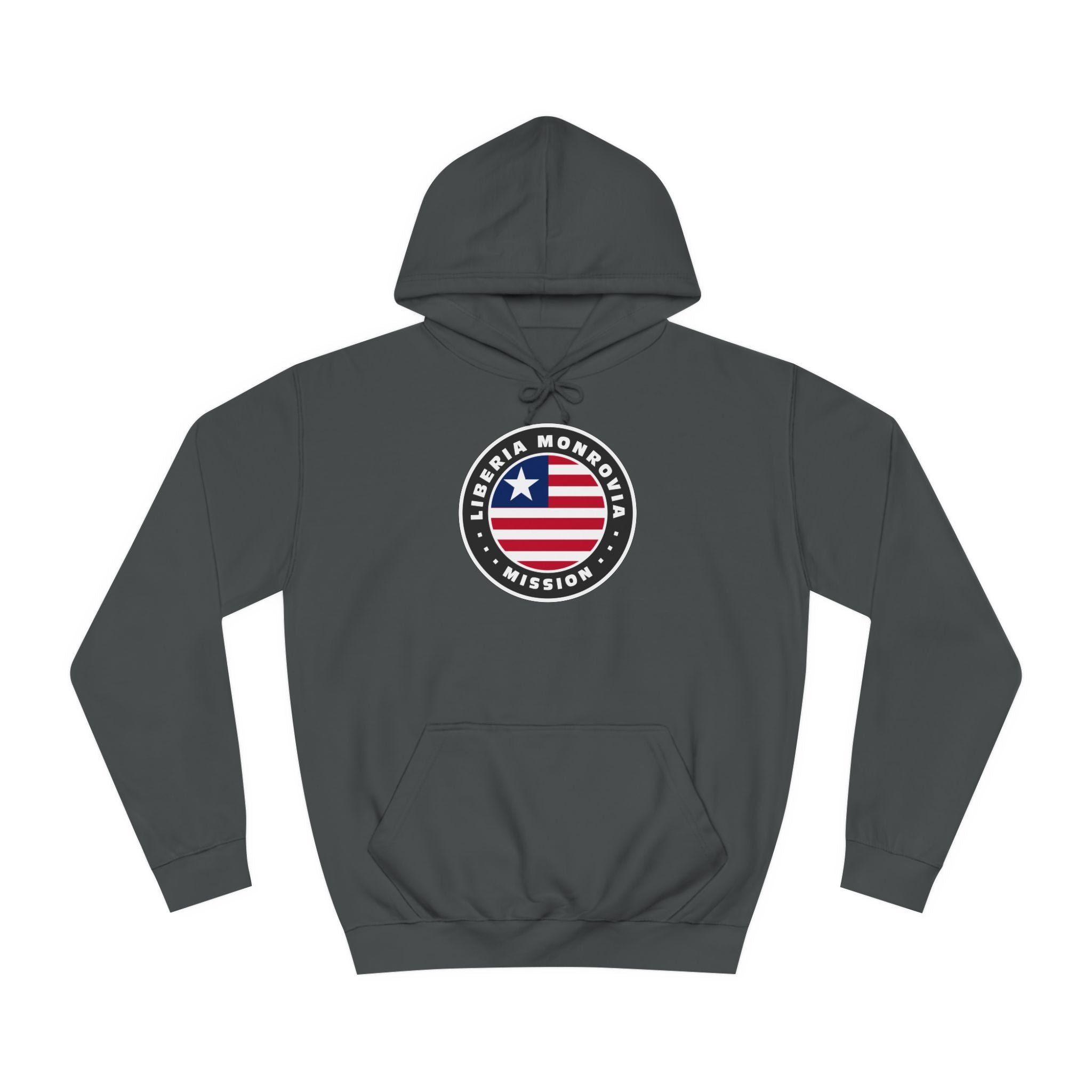 Liberia Monrovia Mission Flag Logo (Black Border) College Hoodie - Mission Wishlist - LDS Missionary Gift Store