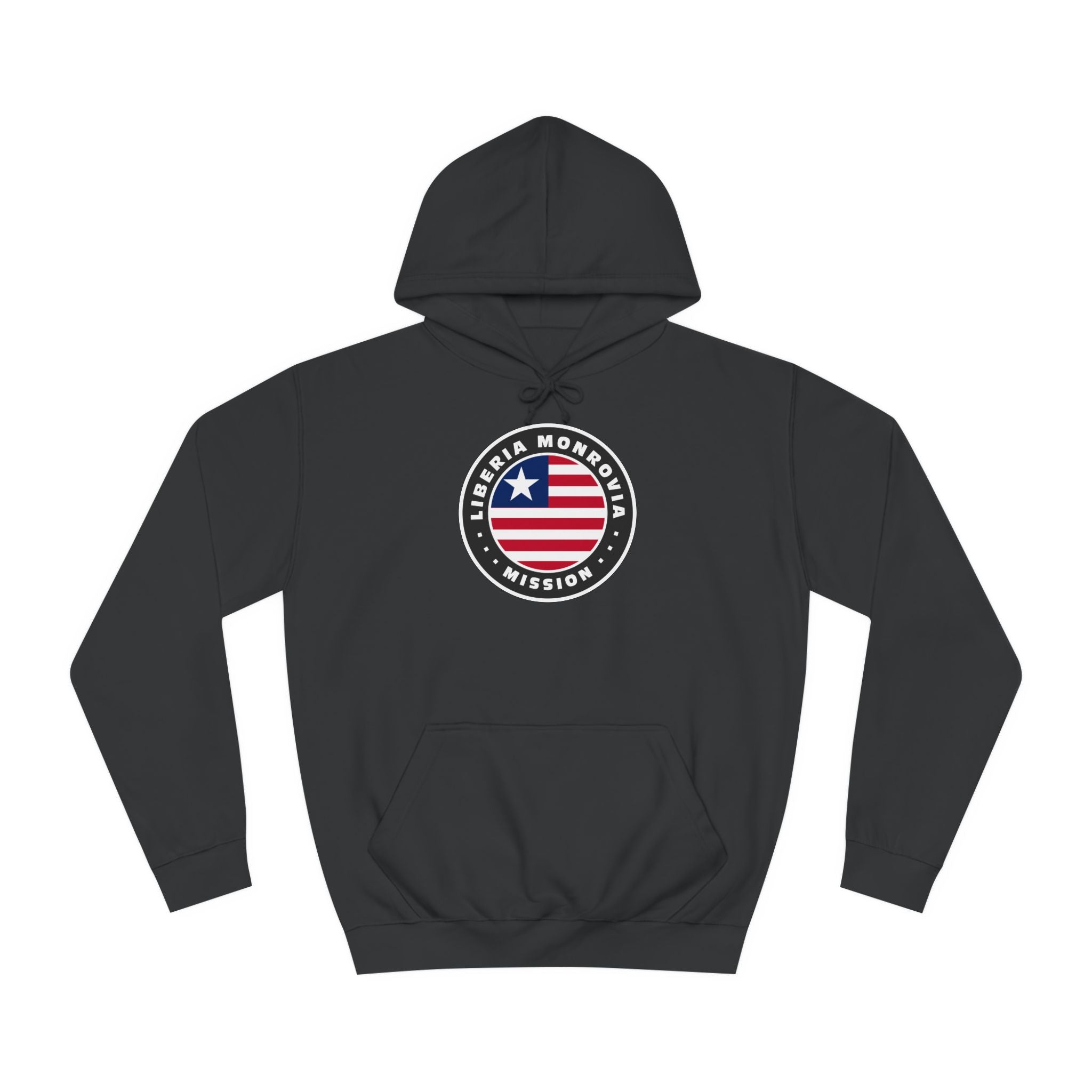 Liberia Monrovia Mission Flag Logo (Black Border) College Hoodie - Mission Wishlist - LDS Missionary Gift Store