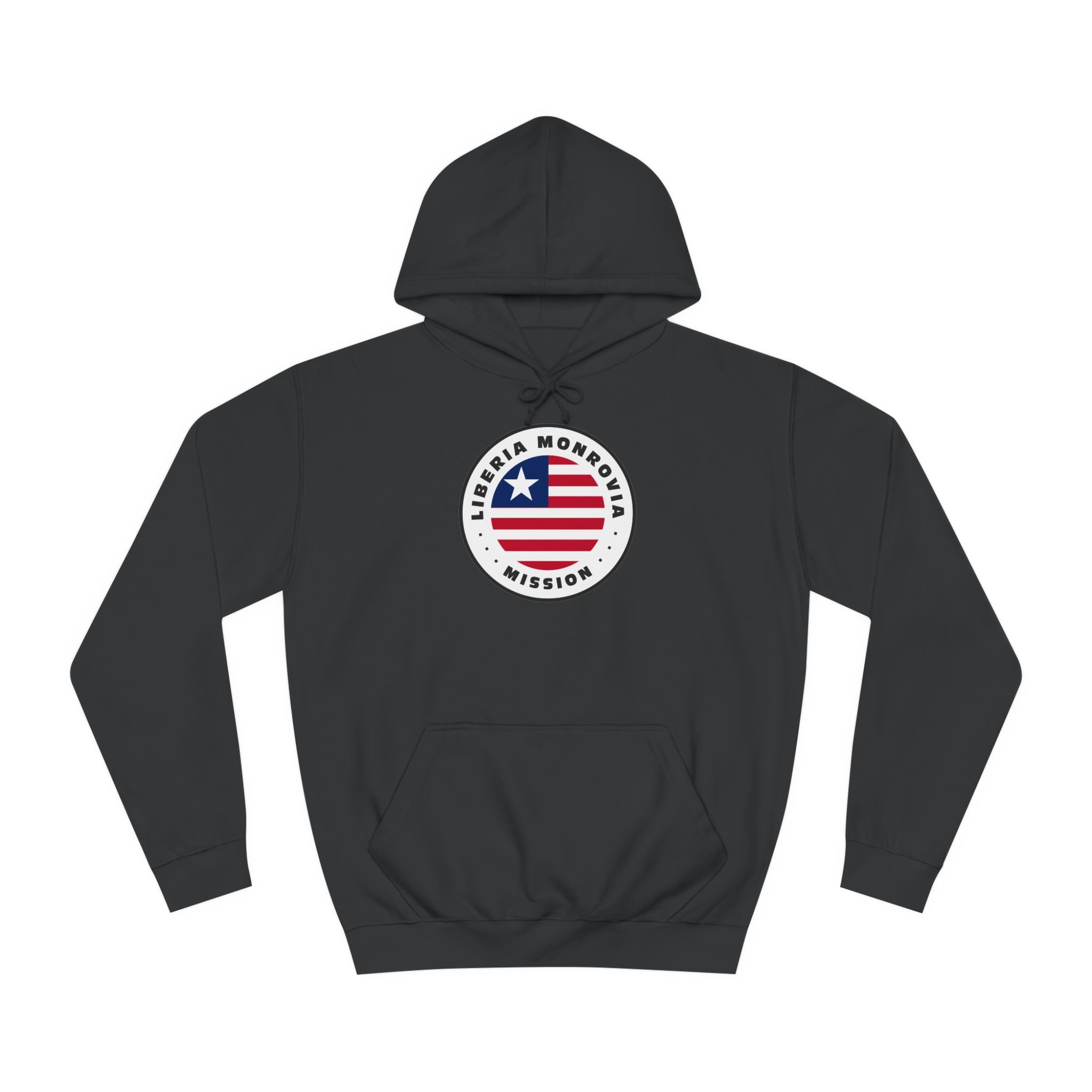 Liberia Monrovia Mission Flag Logo (White Border) College Hoodie - Mission Wishlist - LDS Missionary Gift Store
