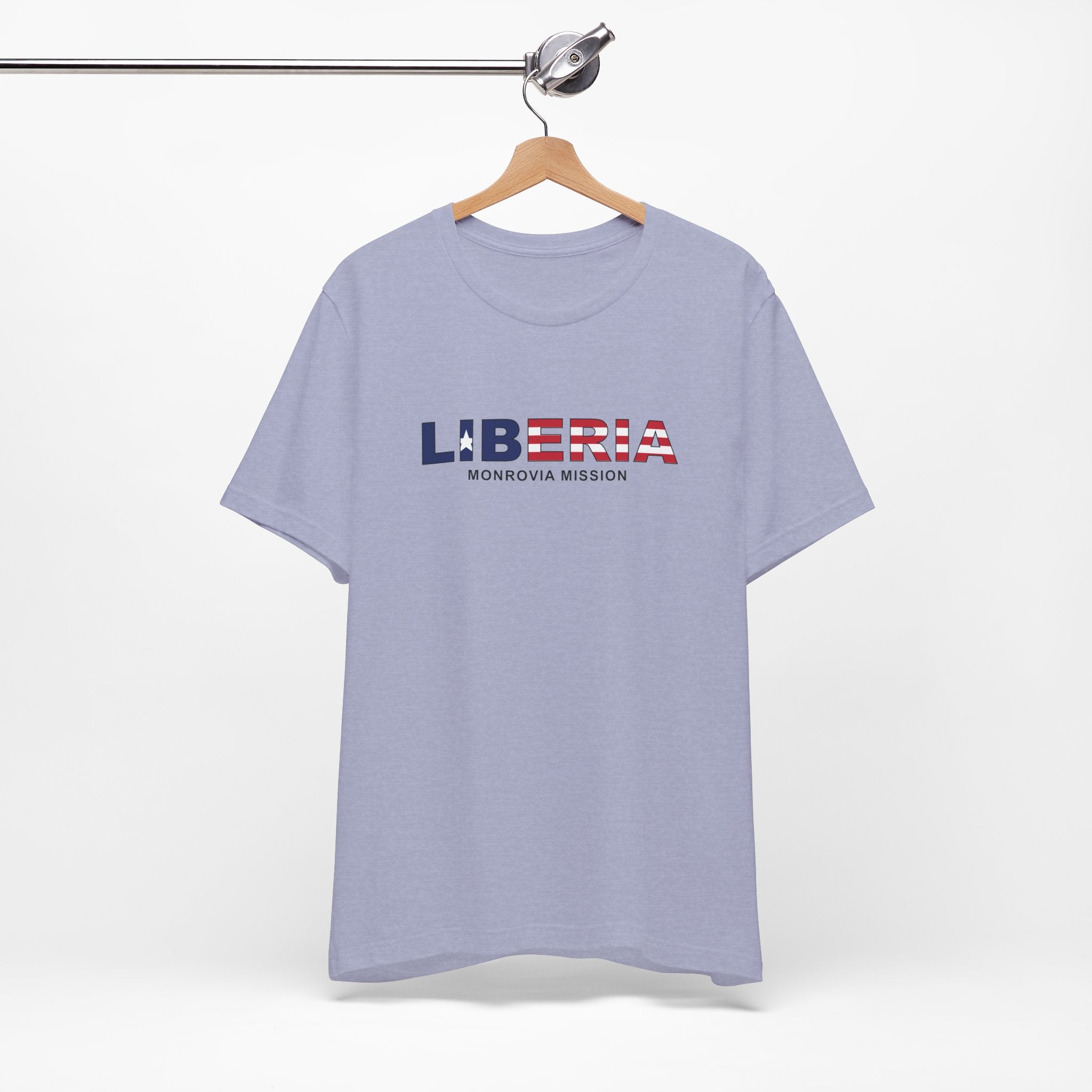 Liberia Monrovia Mission Flag Title T-shirt - Mission Wishlist - LDS Missionary Gift Store