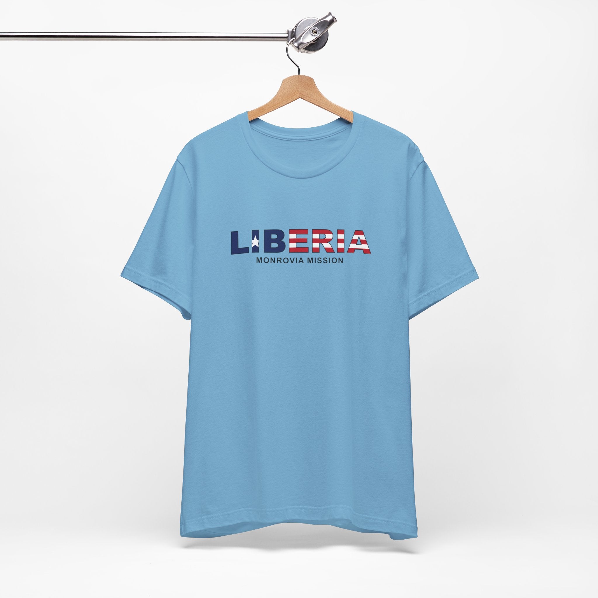 Liberia Monrovia Mission Flag Title T-shirt - Mission Wishlist - LDS Missionary Gift Store