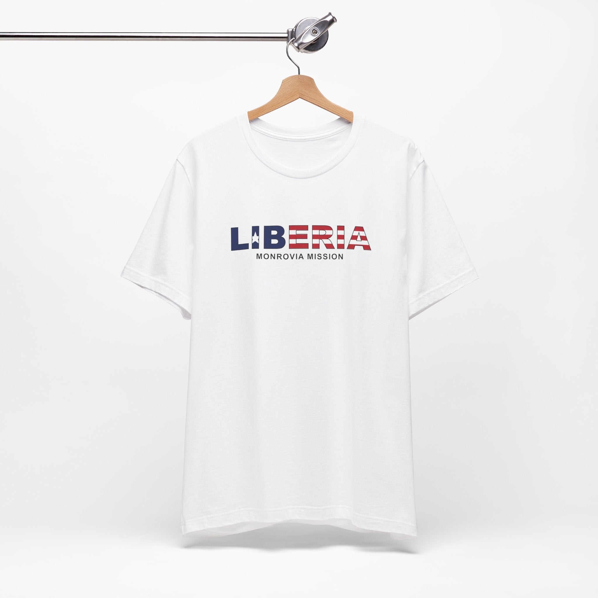 Liberia Monrovia Mission Flag Title T-shirt - Mission Wishlist - LDS Missionary Gift Store