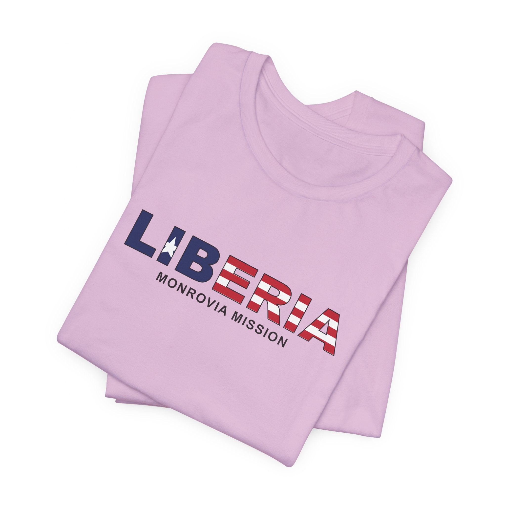 Liberia Monrovia Mission Flag Title T-shirt - Mission Wishlist - LDS Missionary Gift Store