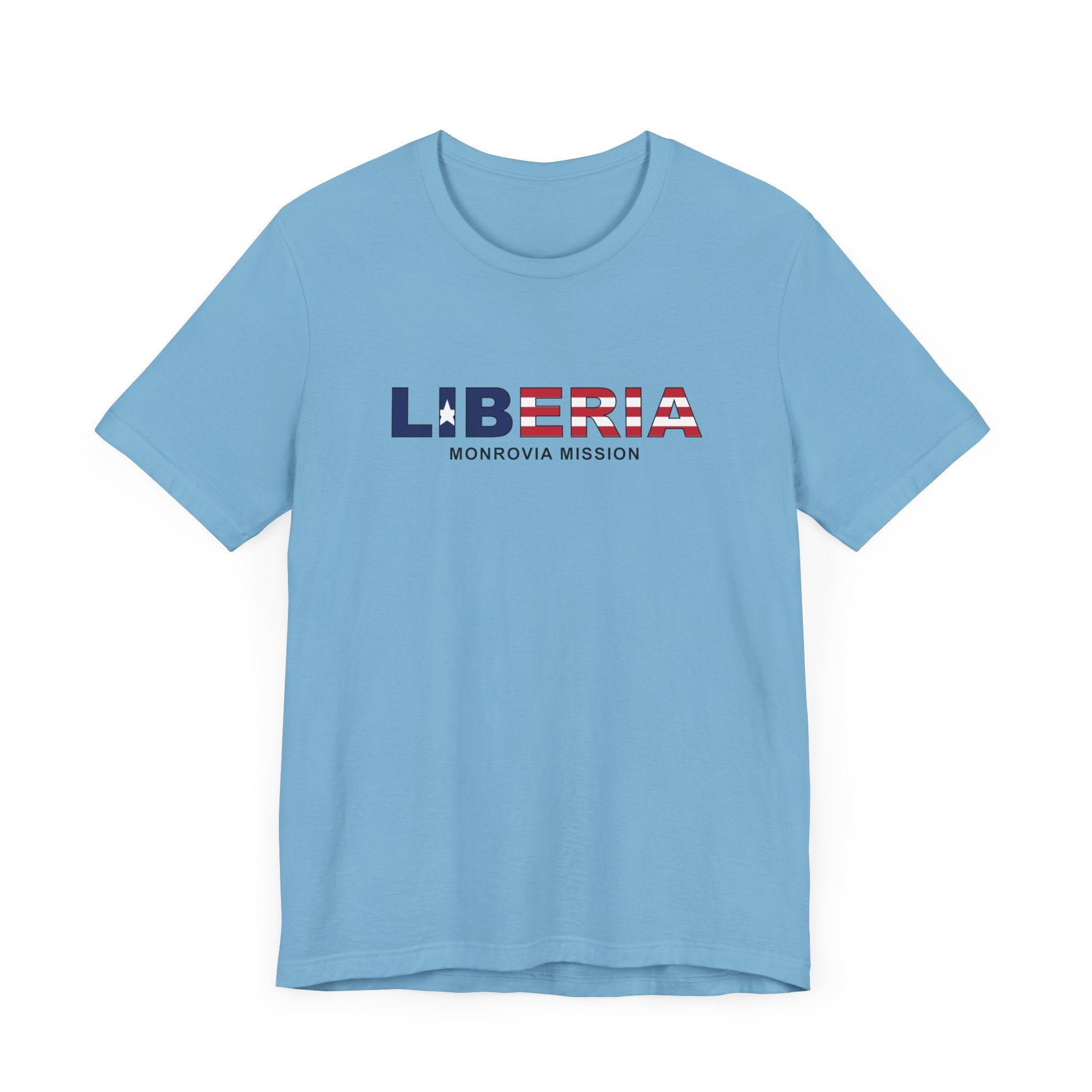 Liberia Monrovia Mission Flag Title T-shirt - Mission Wishlist - LDS Missionary Gift Store