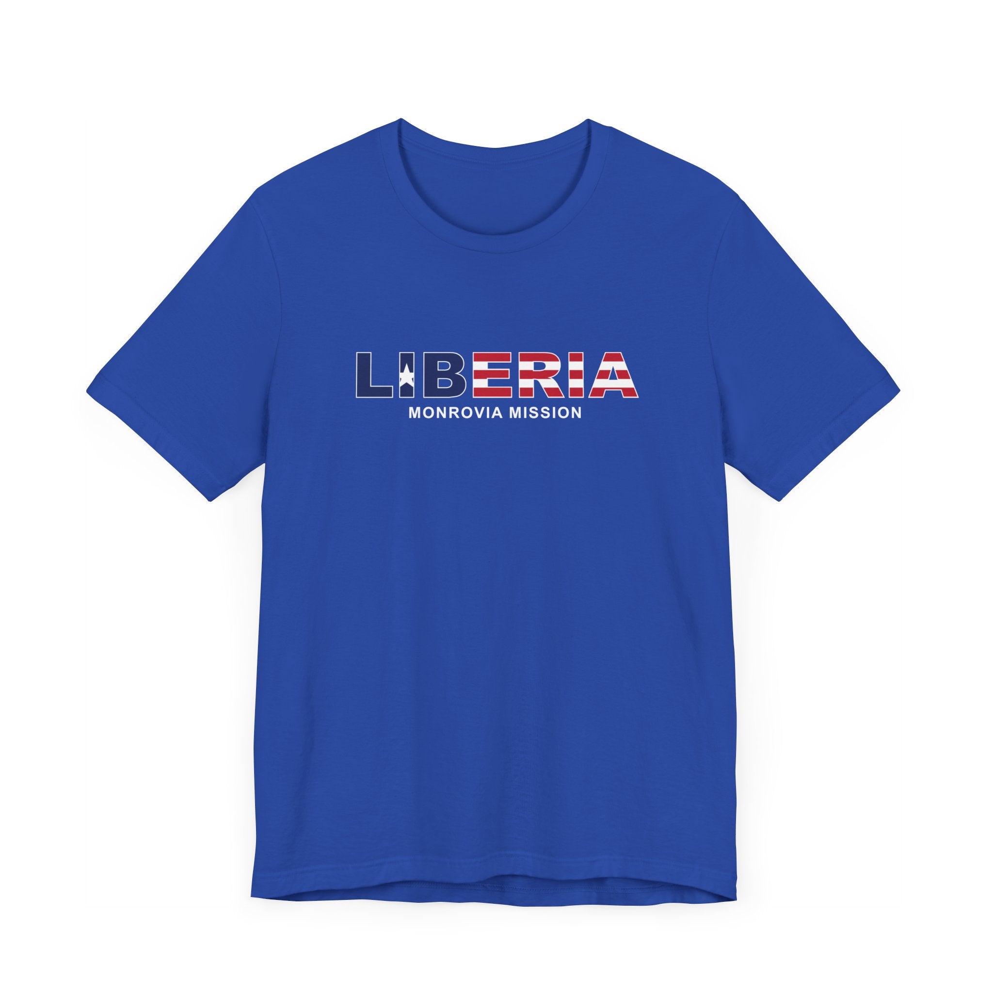 Liberia Monrovia Mission Flag Title T-shirt - Mission Wishlist - LDS Missionary Gift Store