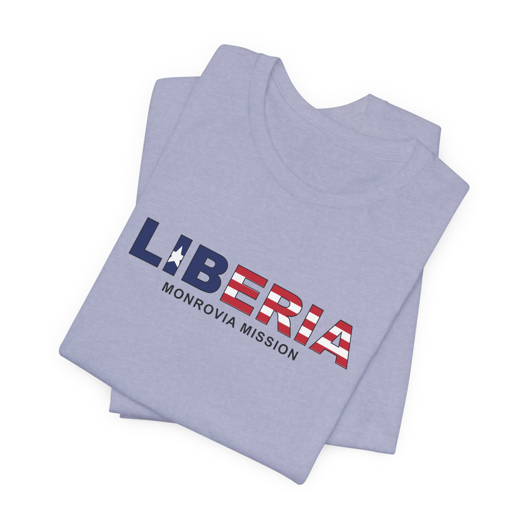 Liberia Monrovia Mission Flag Title T-shirt - Mission Wishlist - LDS Missionary Gift Store