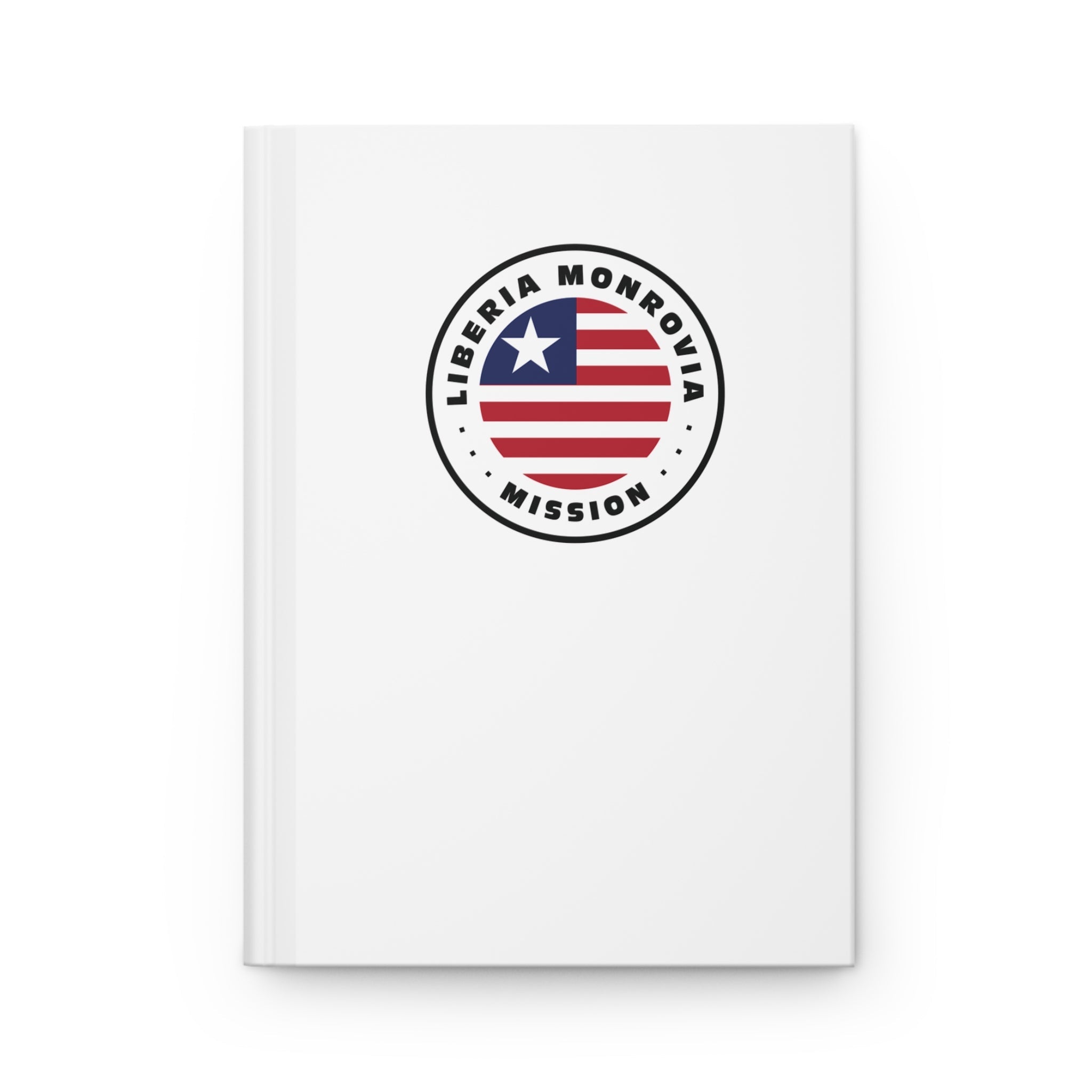 Liberia Monrovia Mission Logo Design White Hardcover Journal Matte - Mission Wishlist - LDS Missionary Gift Store